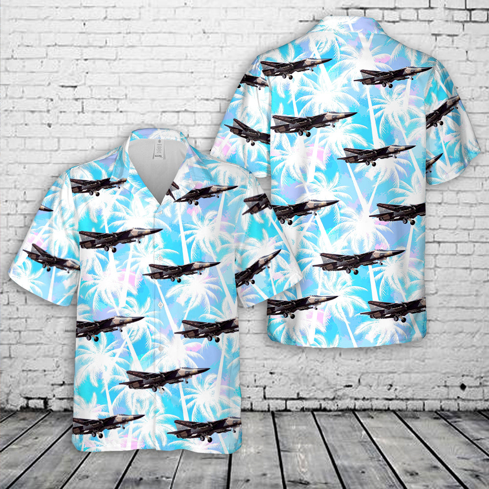 US Air Force General Dynamics F-111D Aardvark Hawaiian Shirt