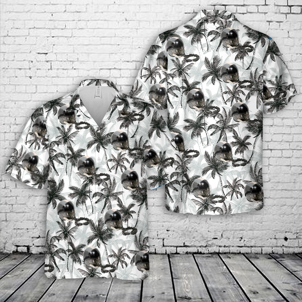 US Air Force HGU-55/P Fighter Pilot Helmet W/ Oxygen Mask Hawaiian Shirt