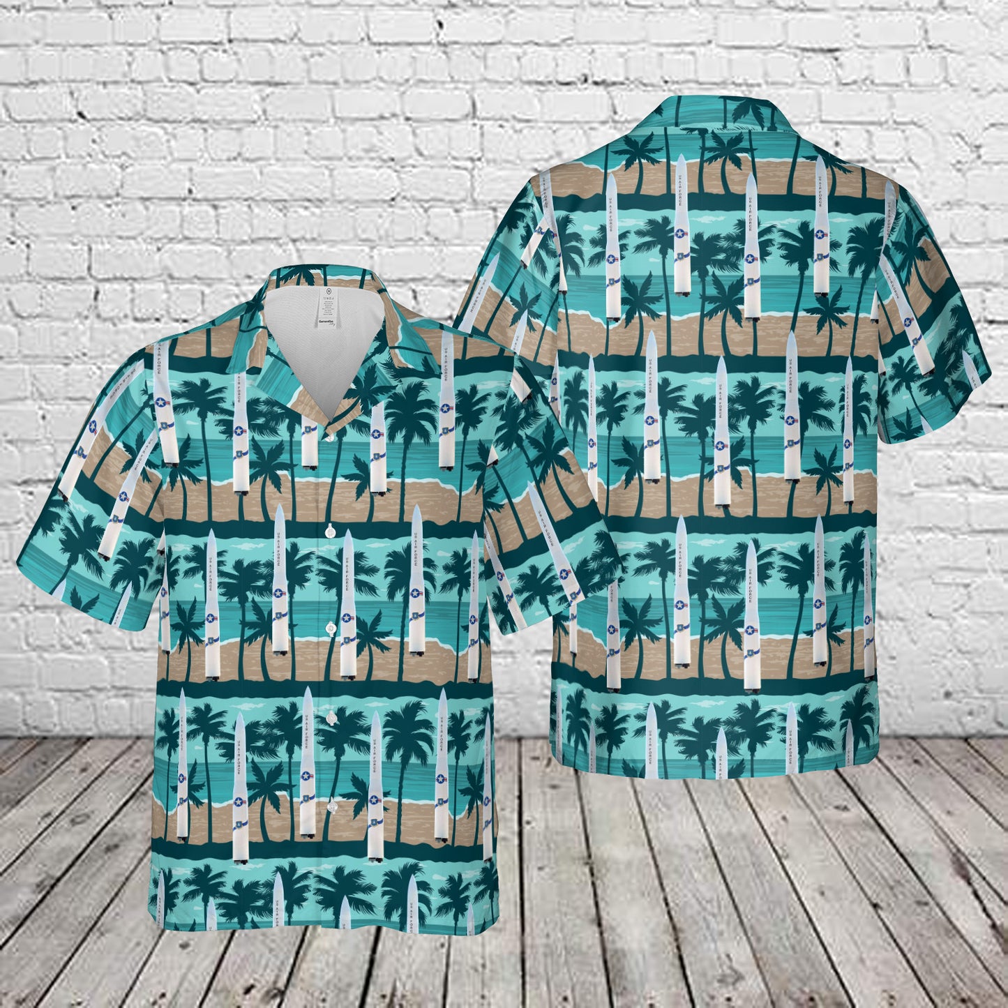 US Air Force LGM-30 Minuteman Missile, Vandenberg Air Force Base, California Hawaiian Shirt