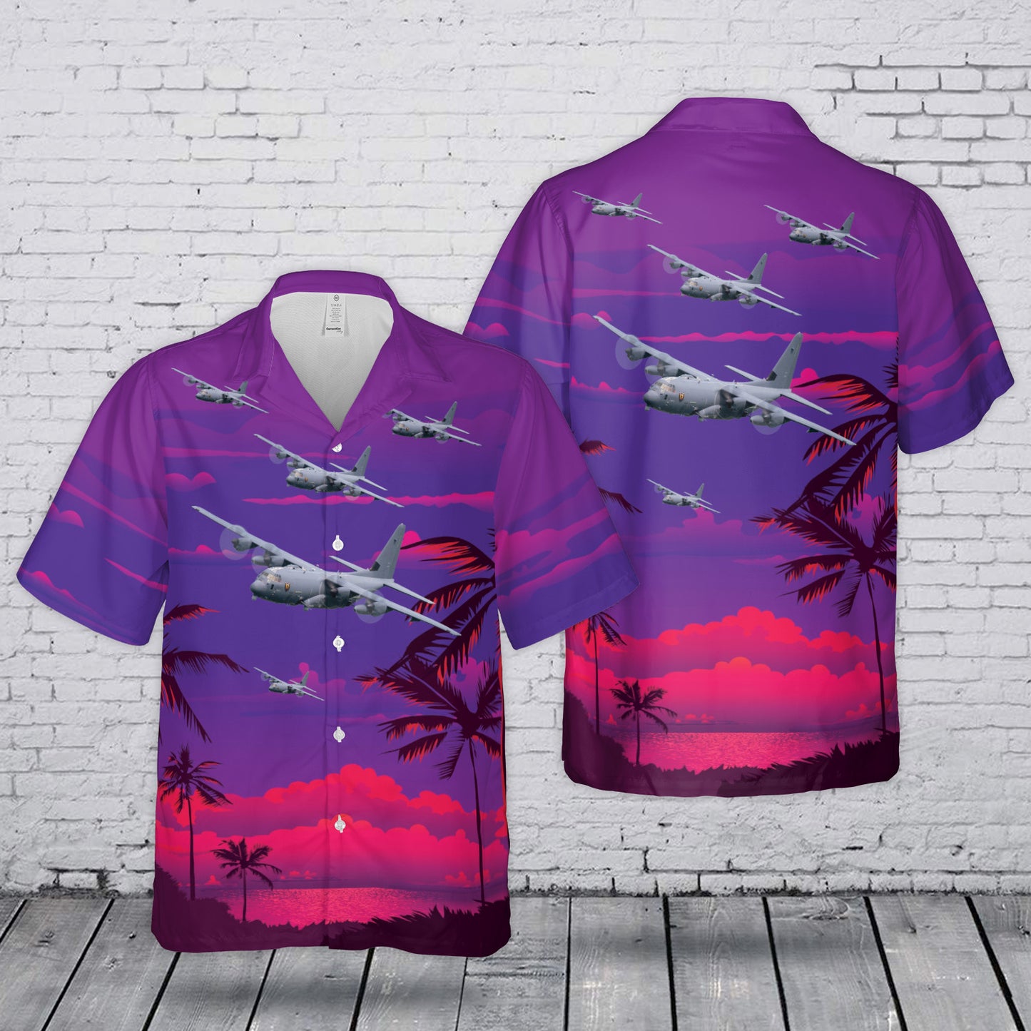 US Air Force Lockheed AC-130 Hawaiian Shirt