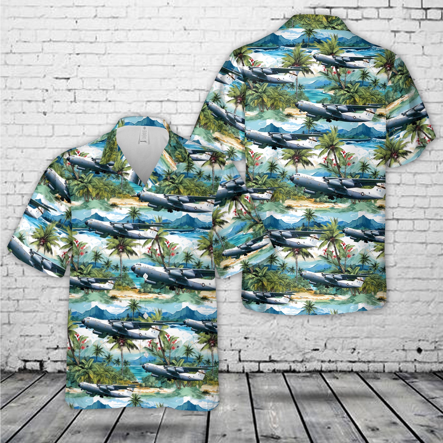 US Air Force Lockheed C-141A Starlifter Hawaiian Shirt