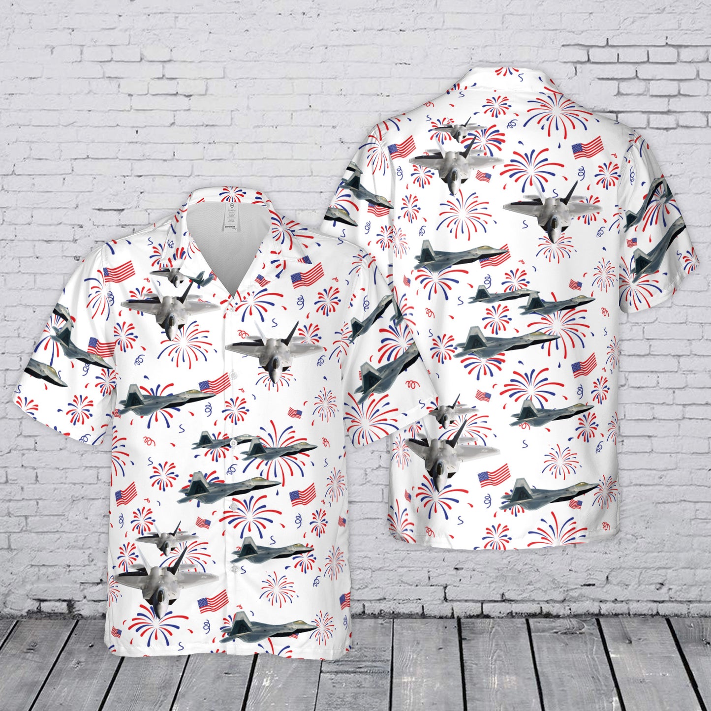 US Air Force Lockheed Martin F-22A Raptor 4th July 250th Anniversary 1776-2026 Hawaiian Shirt