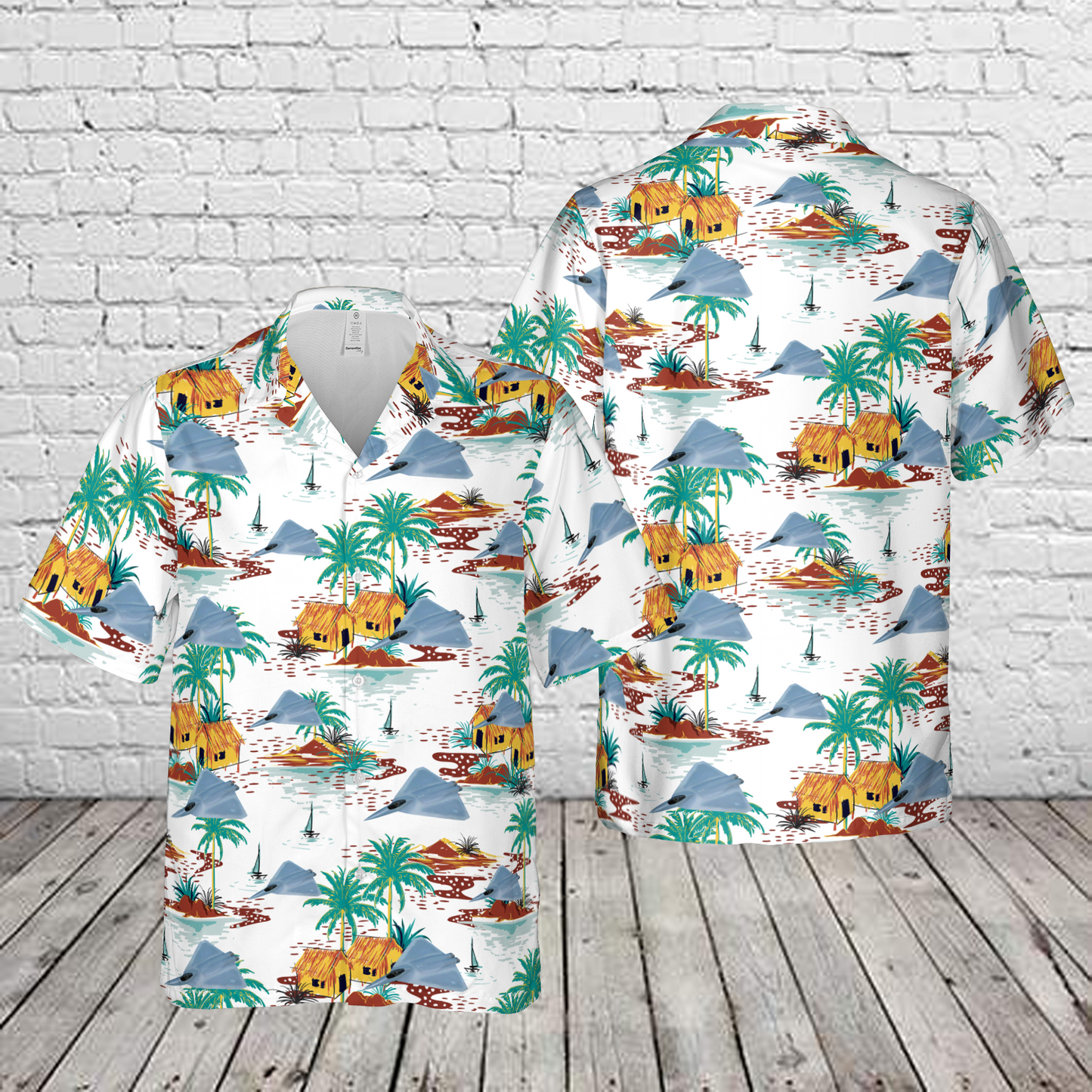 US Air Force Lockheed Martin X-44 MANTA Hawaiian Shirt