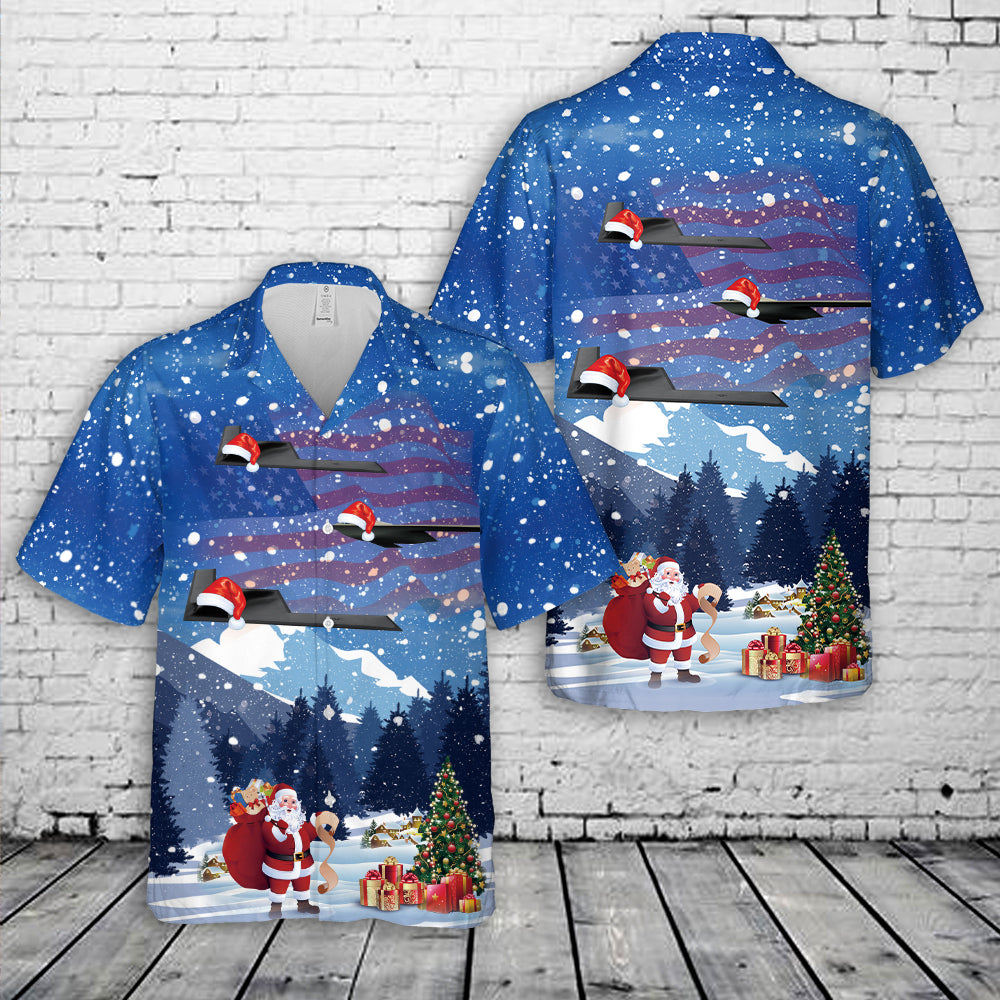 US Air Force Northrop Grumman B-21 Raider Christmas Hawaiian Shirt