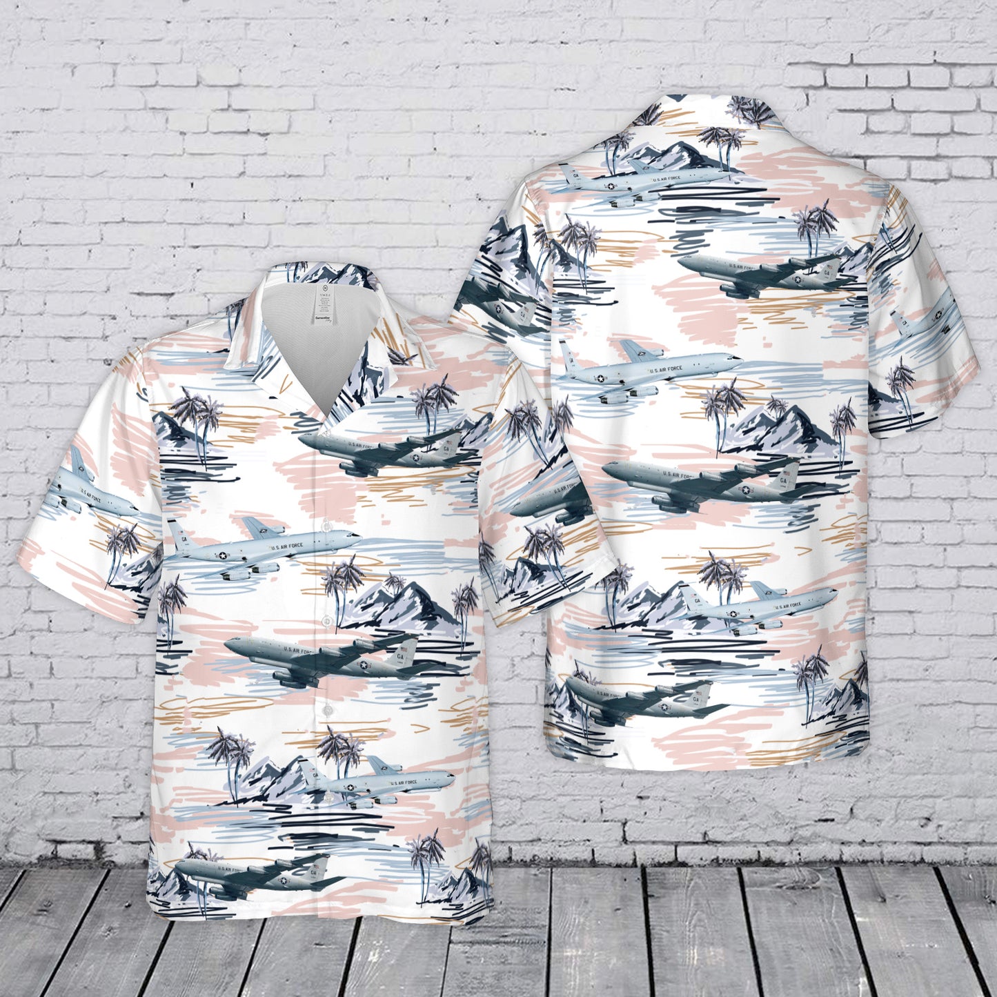 US Air Force Northrop Grumman E-8 Joint STARS Hawaiian Shirt