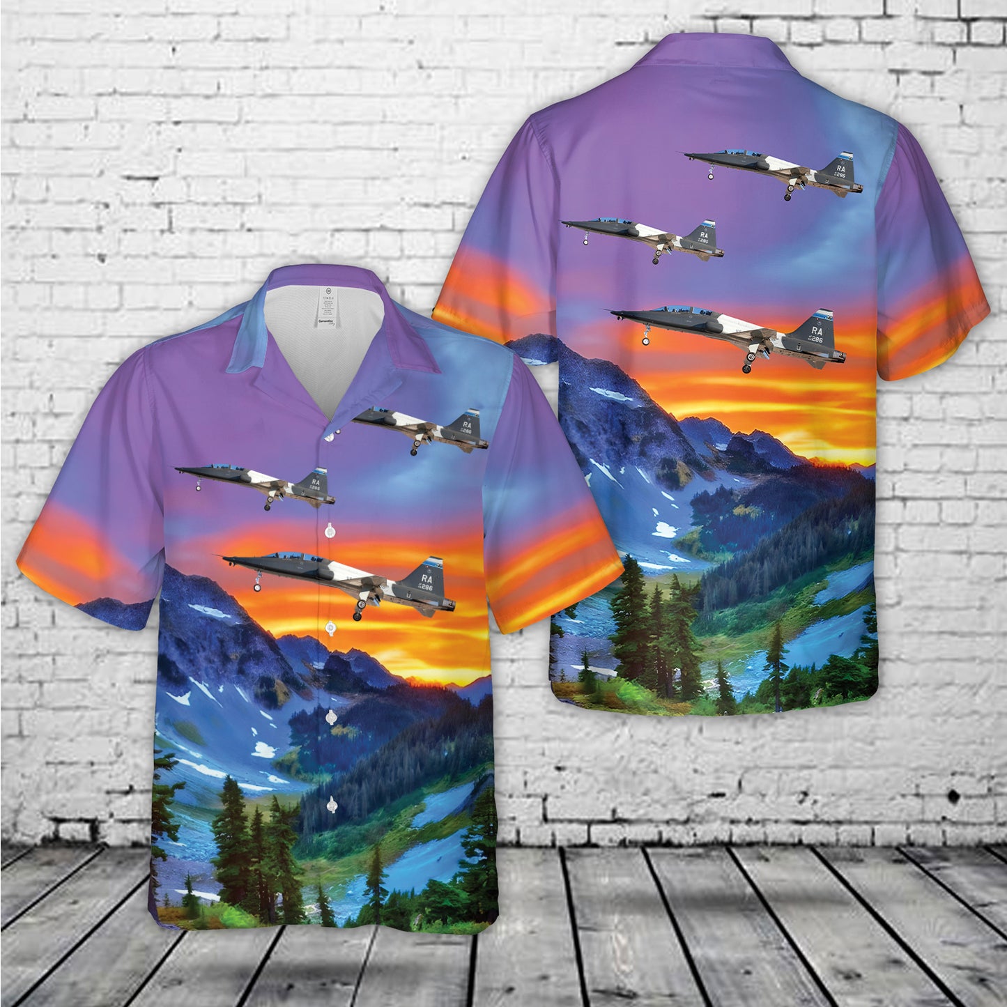 US Air Force Northrop T-38C Talon Hawaiian Shirt
