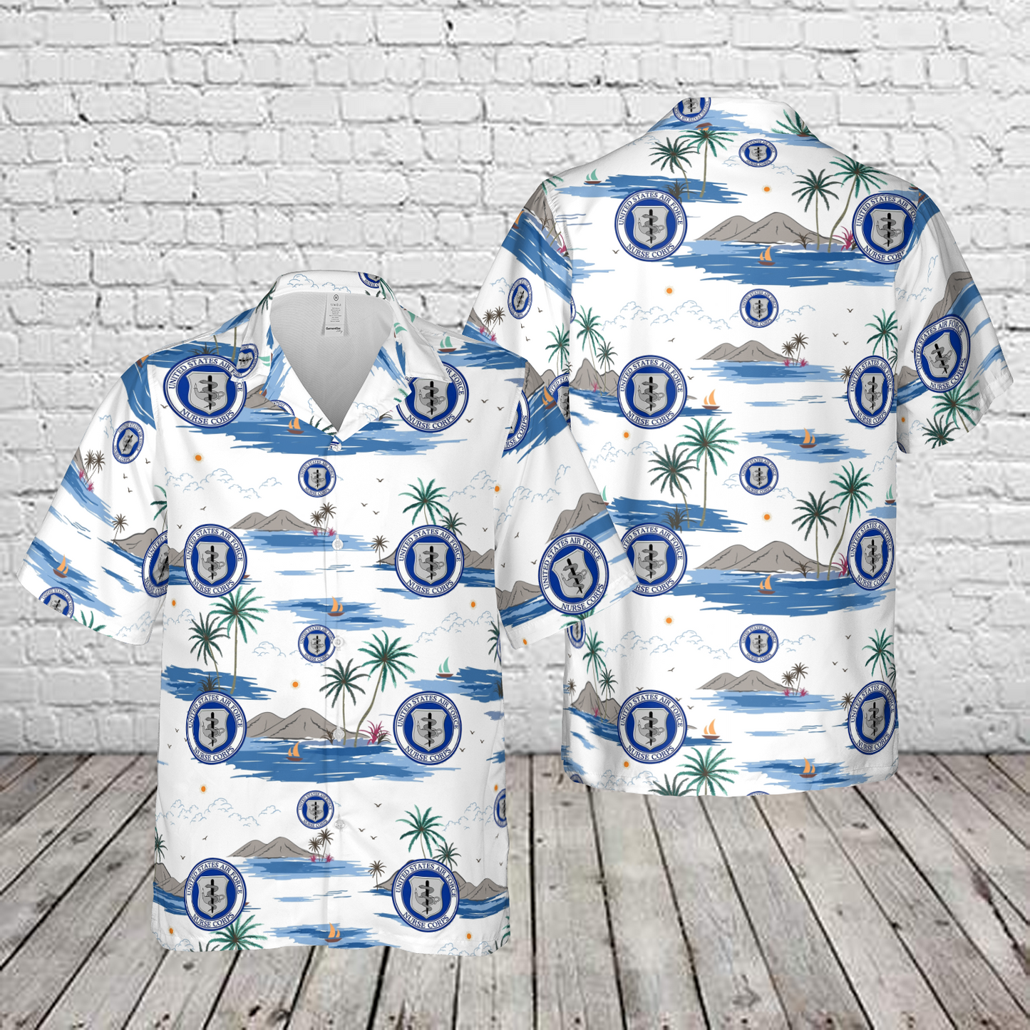 US Air Force Nurse Corps Hawaiian Shirt