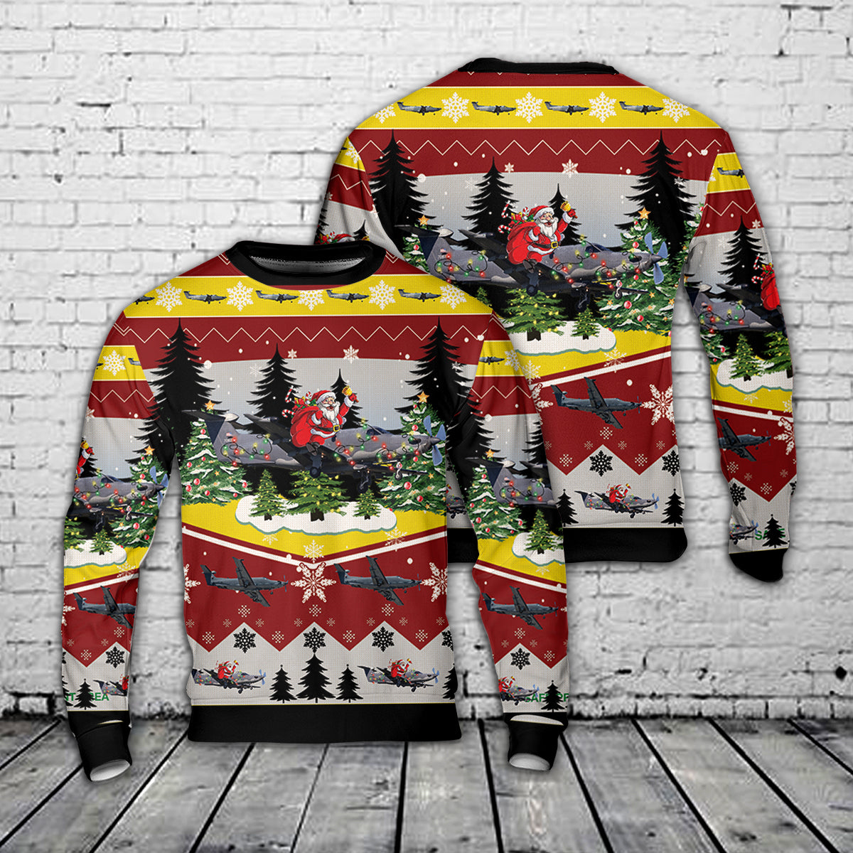 US Air Force Pilatus U-28A Draco 07-0838 Christmas AOP Sweater