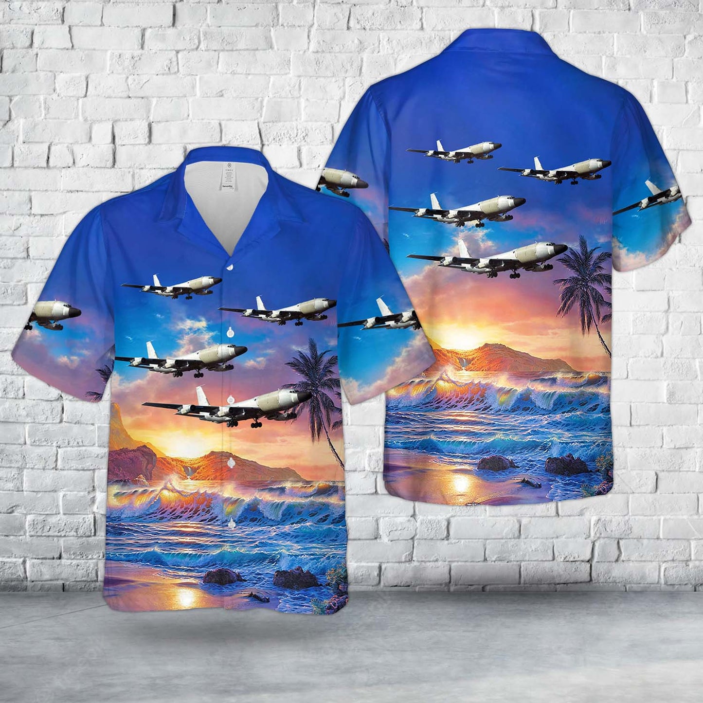 US Air Force RC-135E Lisa Ann / Rivet Amber Hawwaiian Shirt