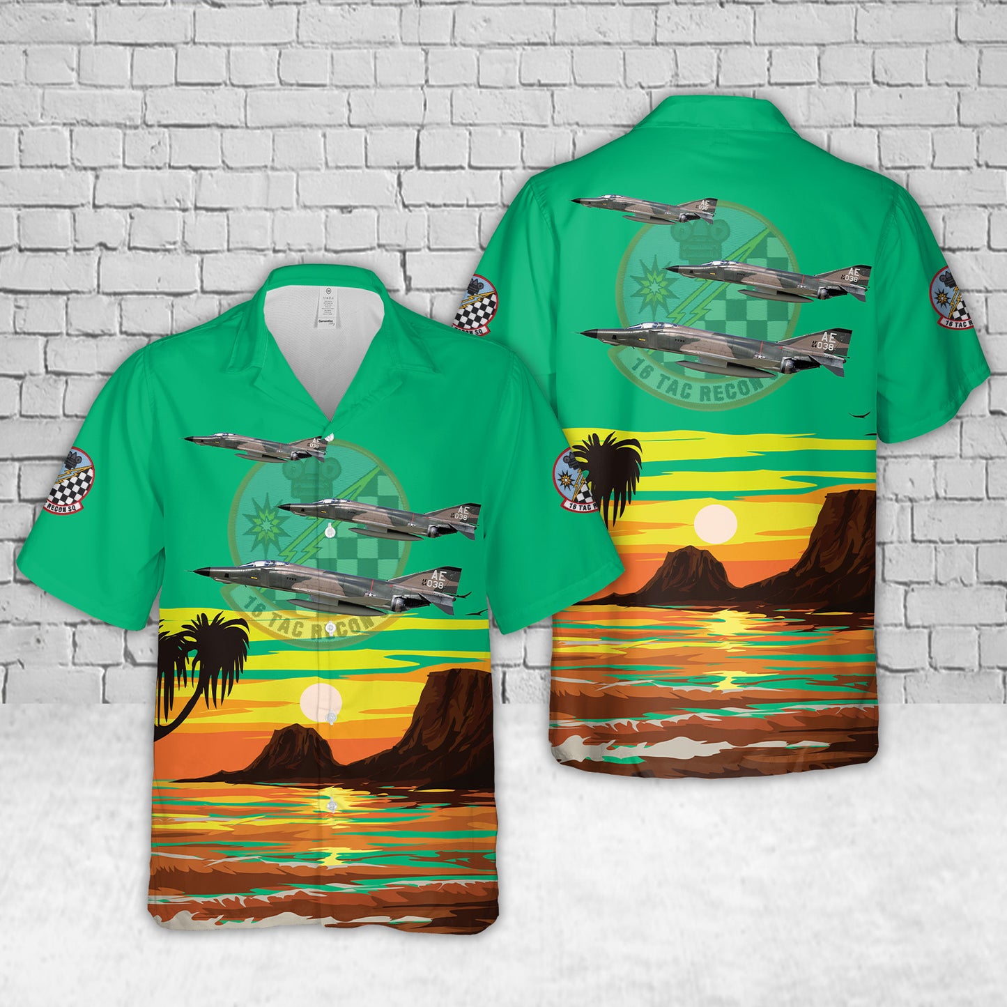 USAF 460th TRW RF-4C Phantom II Recon Squadron 1969 Hawaiian Shirt