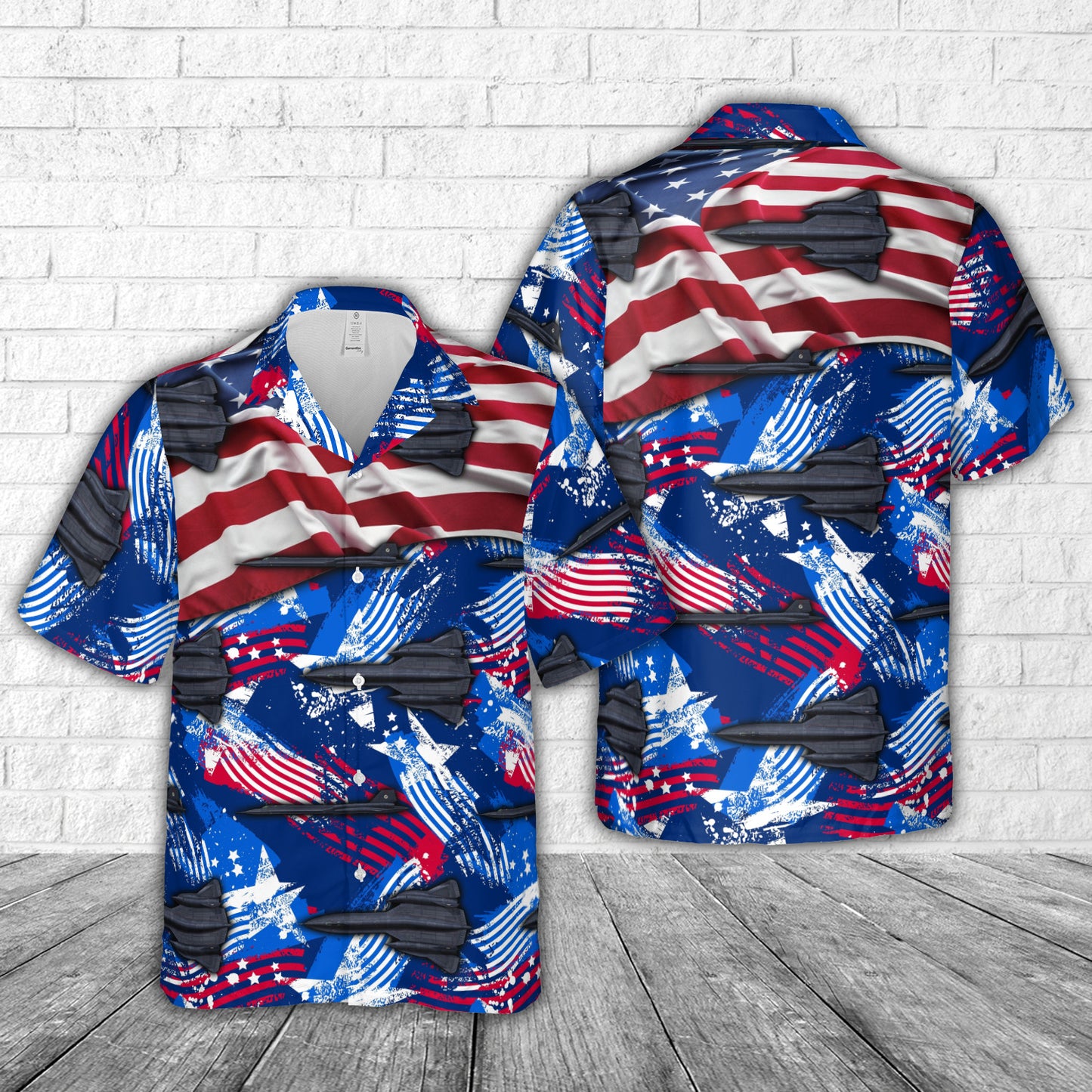 US Air Force SR-71A Blackbird 61-7972 'Skunkworks' Hawaiian Shirt