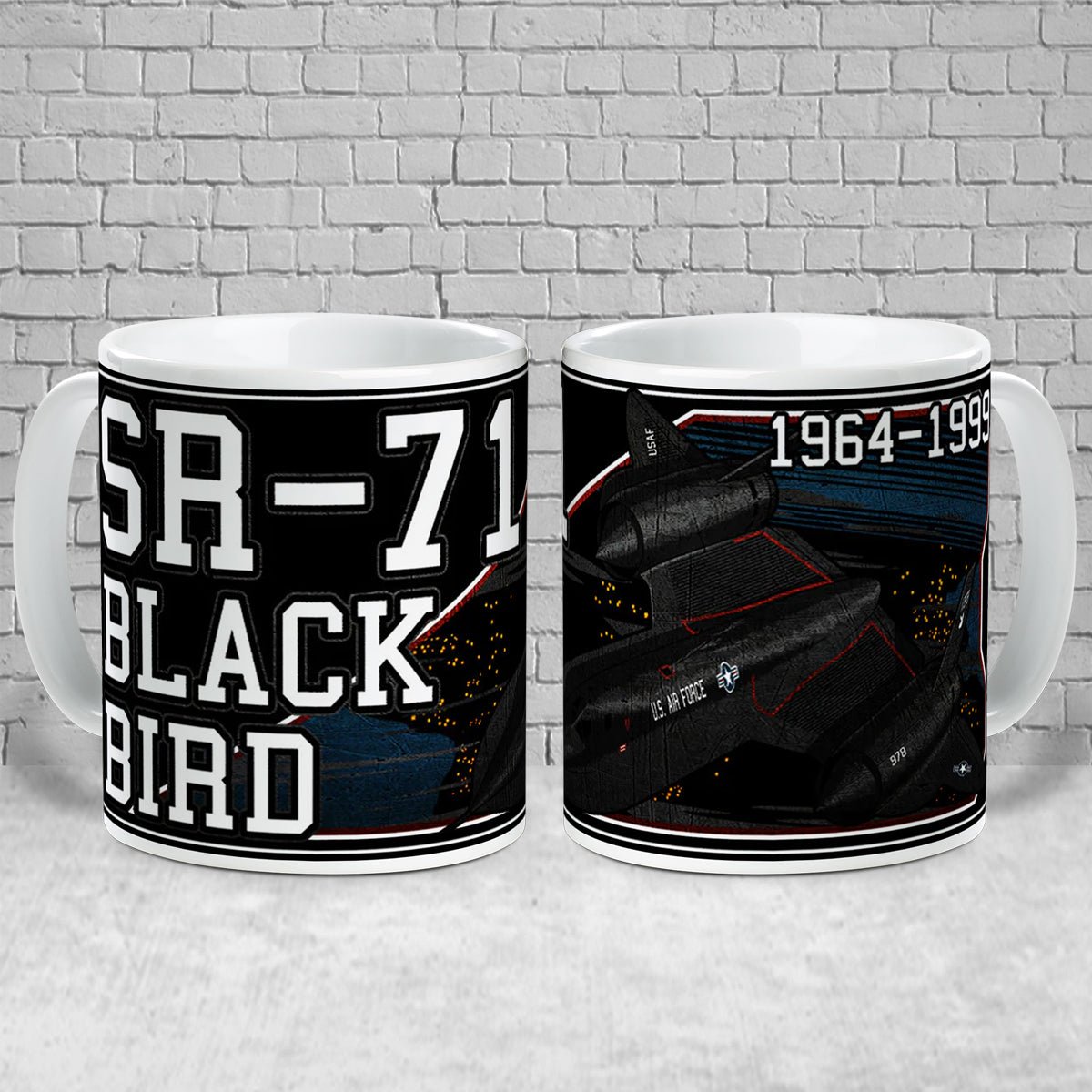 US Air Force SR-71 BLACKBIRD Ceramic Mug (11oz)