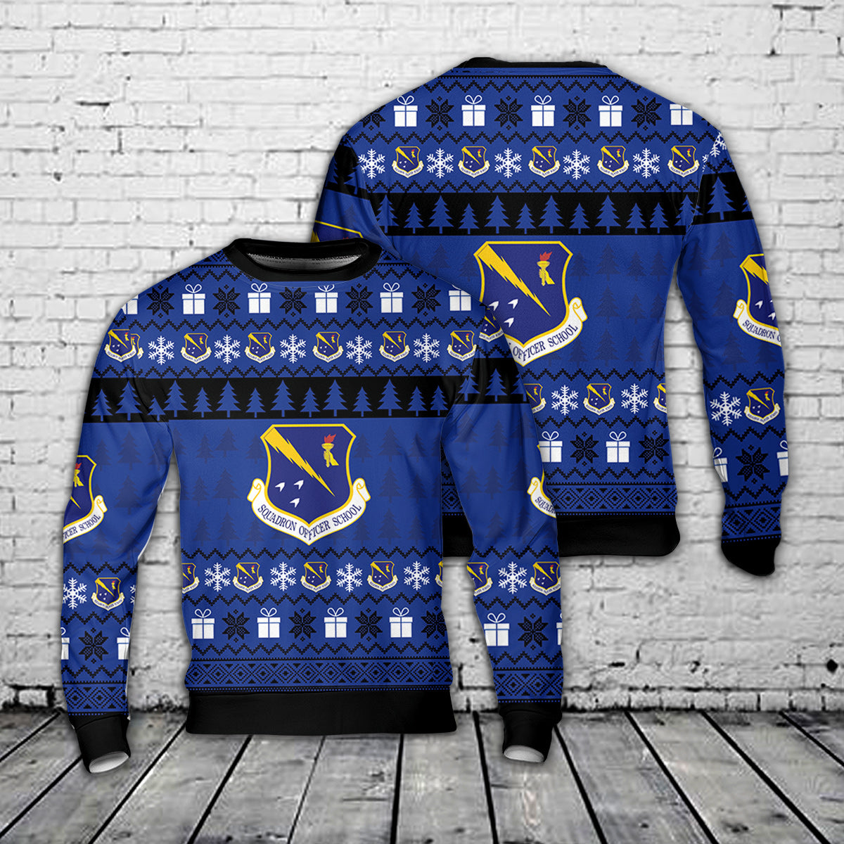 US Air Force Squadron Officer School Christmas Sweater