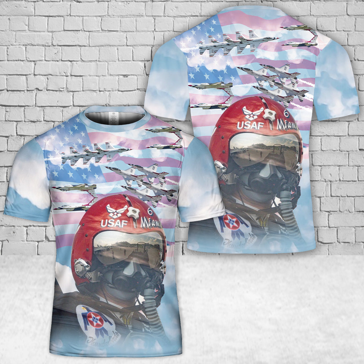 US Air Force Thunderbirds Miami 6 T-Shirt 3D