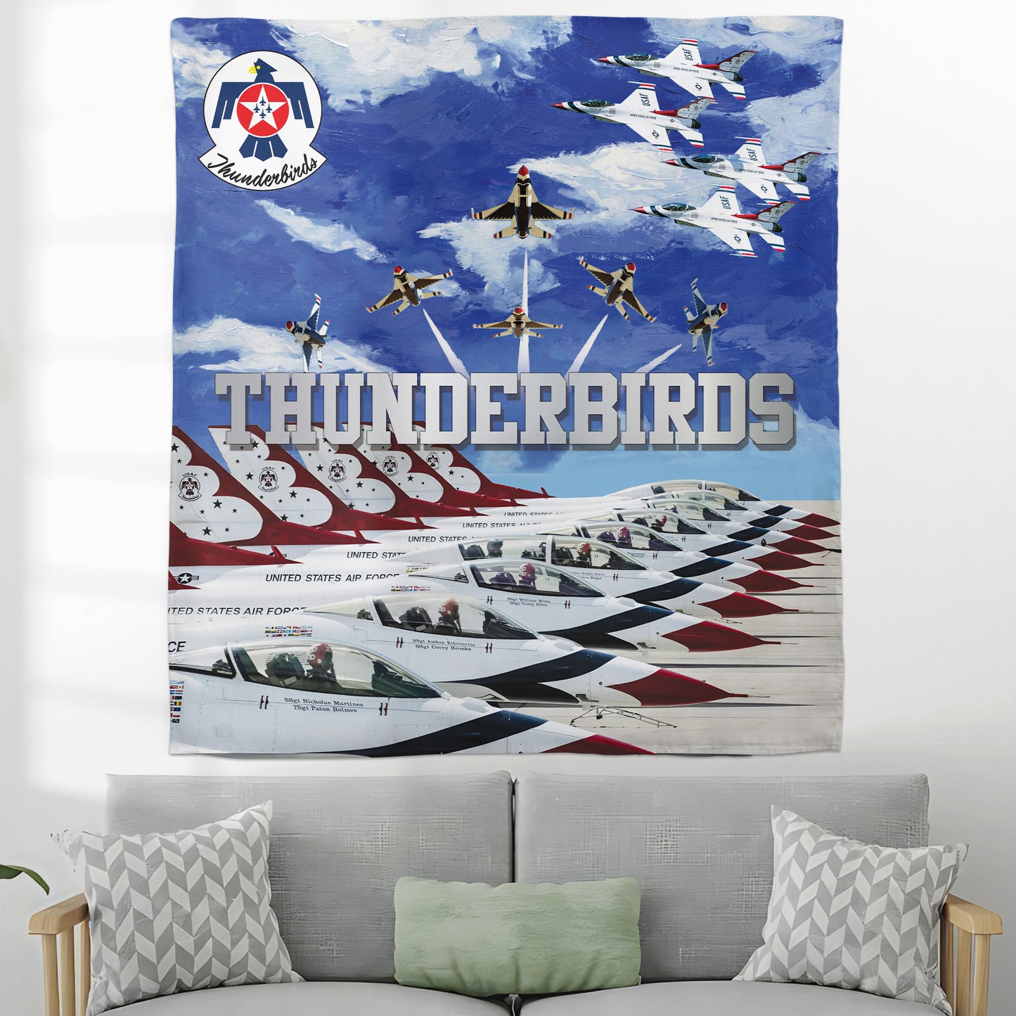 US Air Force Thunderbirds Tapestry