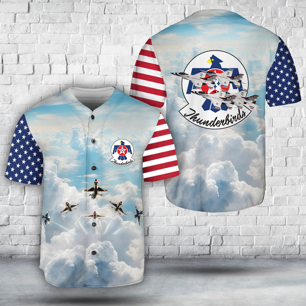 US Air Force Thunderbirds, 4th Of July Baseball Jersey