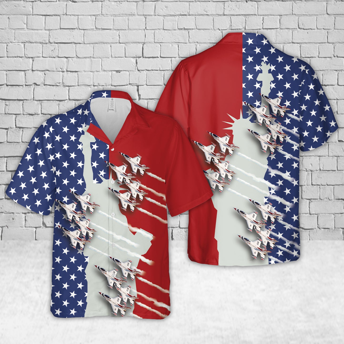 US Air Force Thunderbirds, 4th Of July Hawaiian Shirt