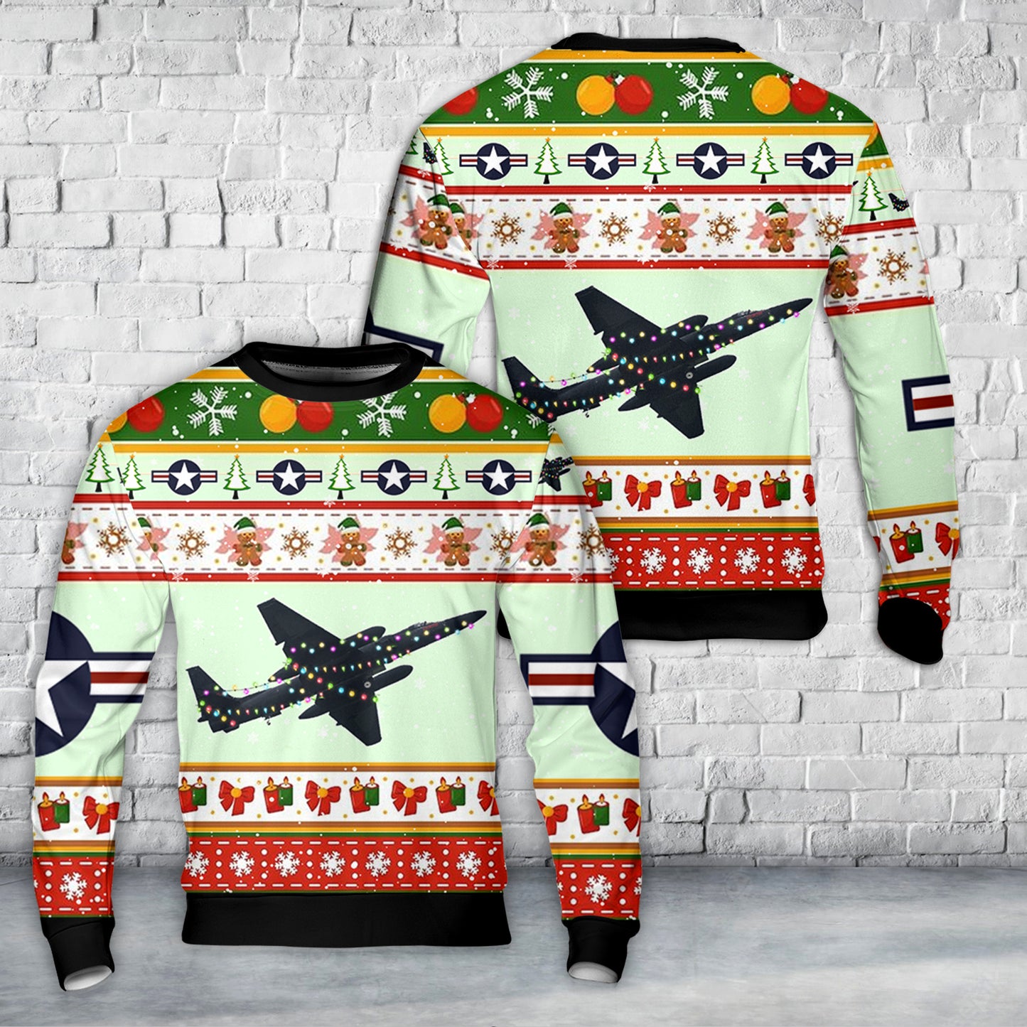 US Air Force U-2 Dragon Lady Christmas AOP Sweater