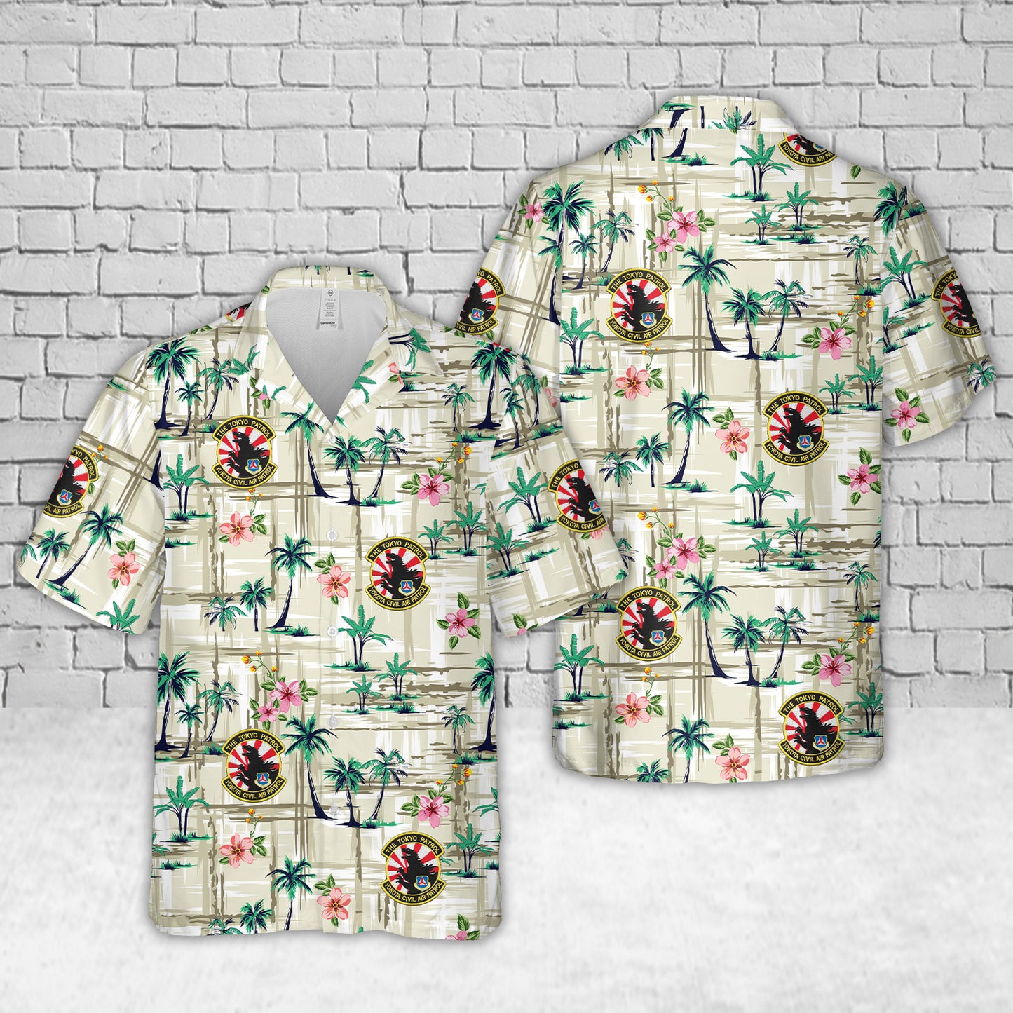 US Air Force US Civil Air Patrol cap Japan Auxiliary Yokota AFB Tokyo Hawaiian Shirt