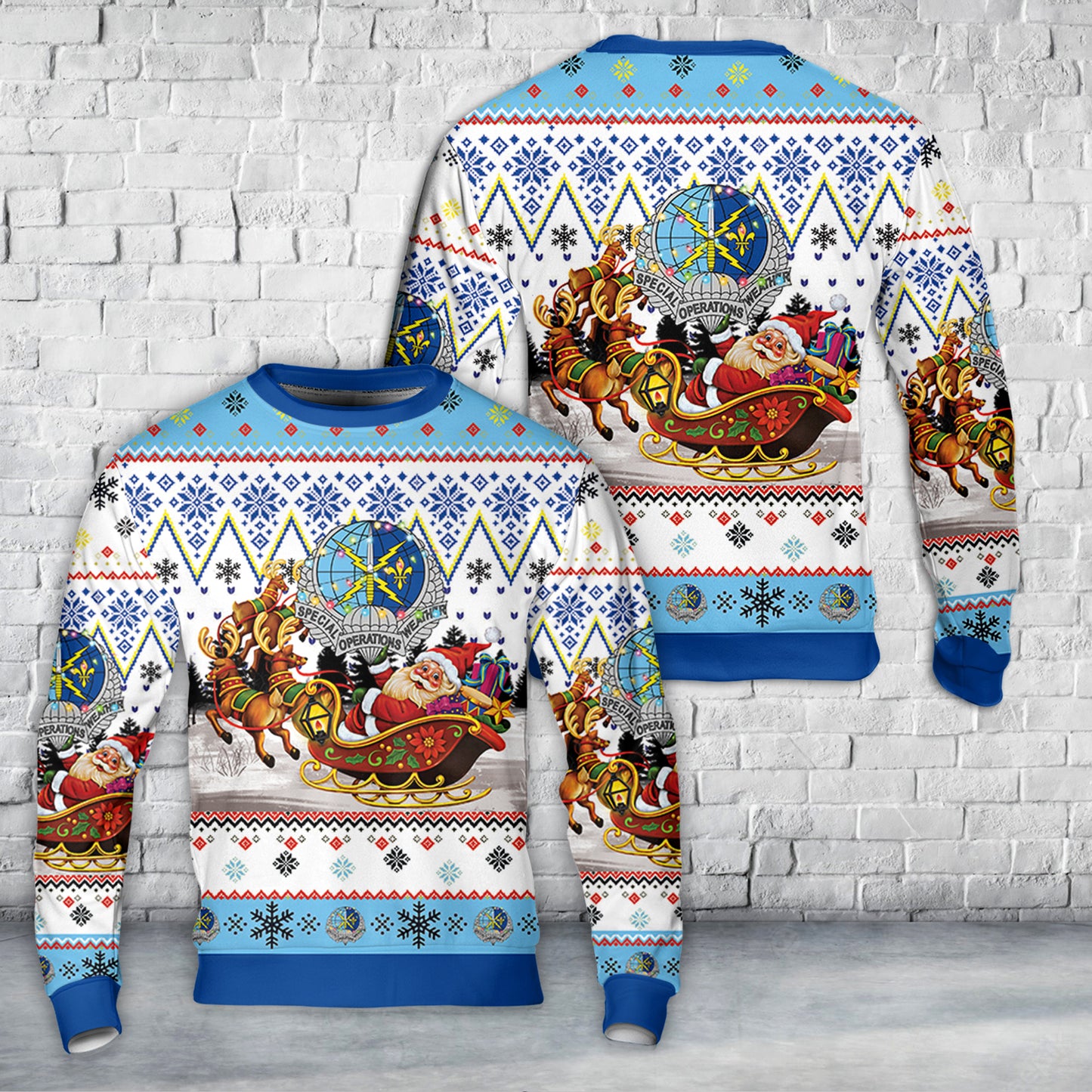 US Air Force (USAF) Special Operations Weather Team (SOWT) Christmas AOP Sweater