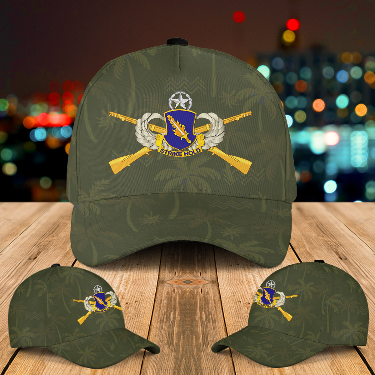 US Army - Airborne Badge - 504th Infantry Regiment w Br - Mstr Baseball Cap