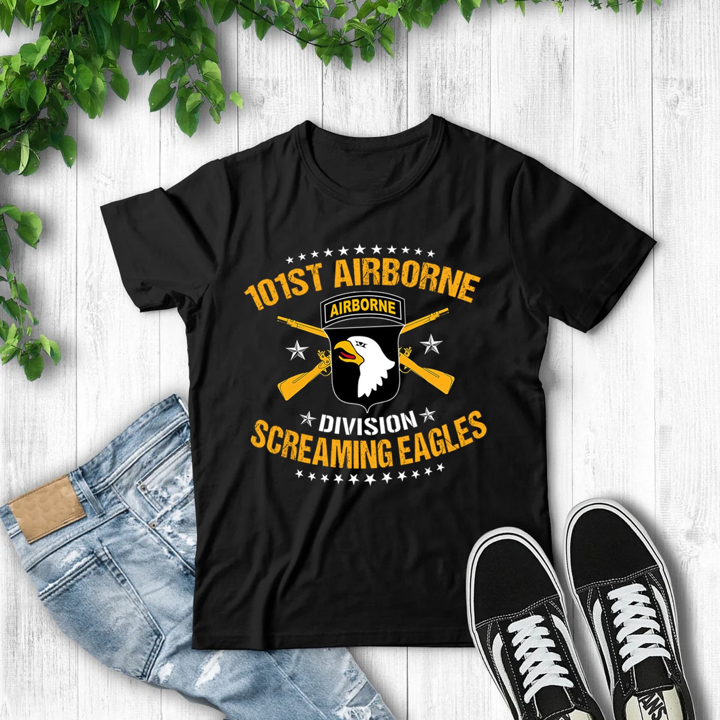 US Army 101st Airborne Division Classic Unisex T-Shirt Gildan 5000 (Made In US)