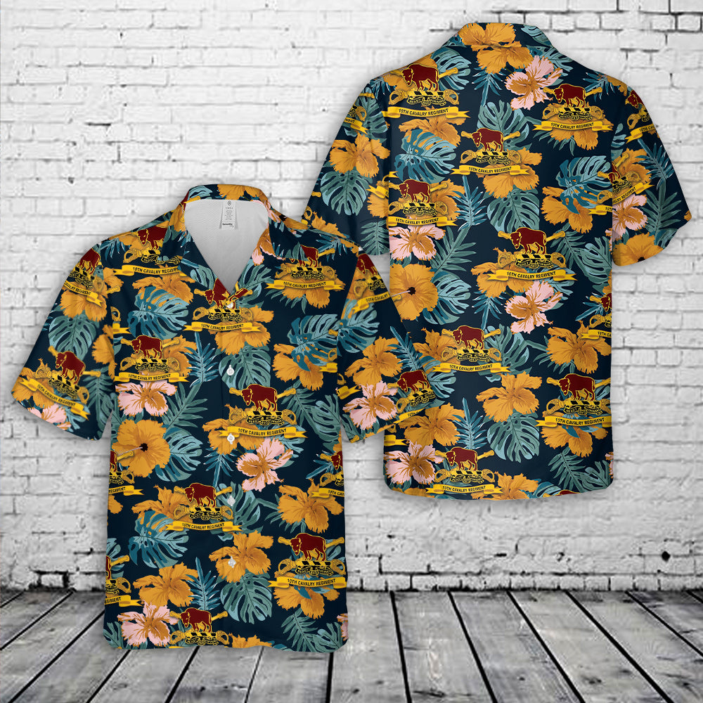 US Army 10th Cavalry Regiment Hawaiian Shirt