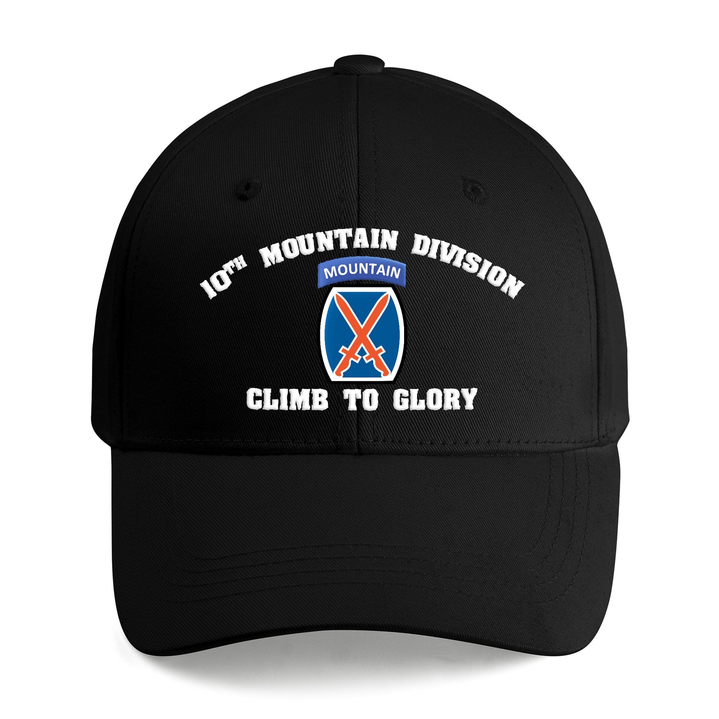 US Army 10th Mountain Division Embroidered Cap