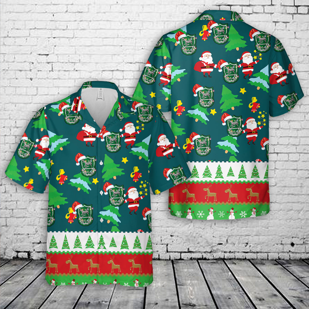 US Army 10th Special Forces Group (United States) Christmas Hawaiian Shirt