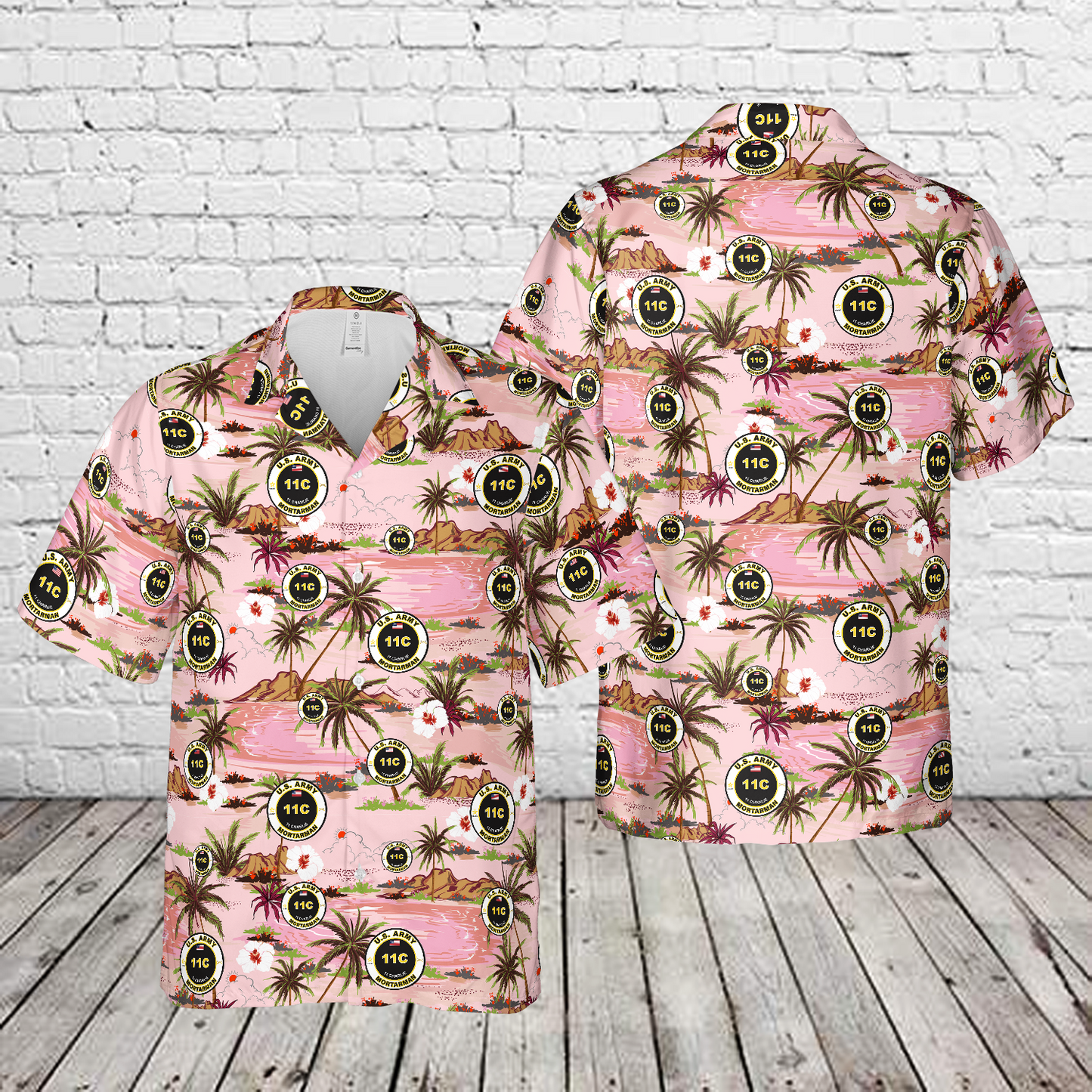 US Army 11C Indirect Fire Infantryman Hawaiian Shirt