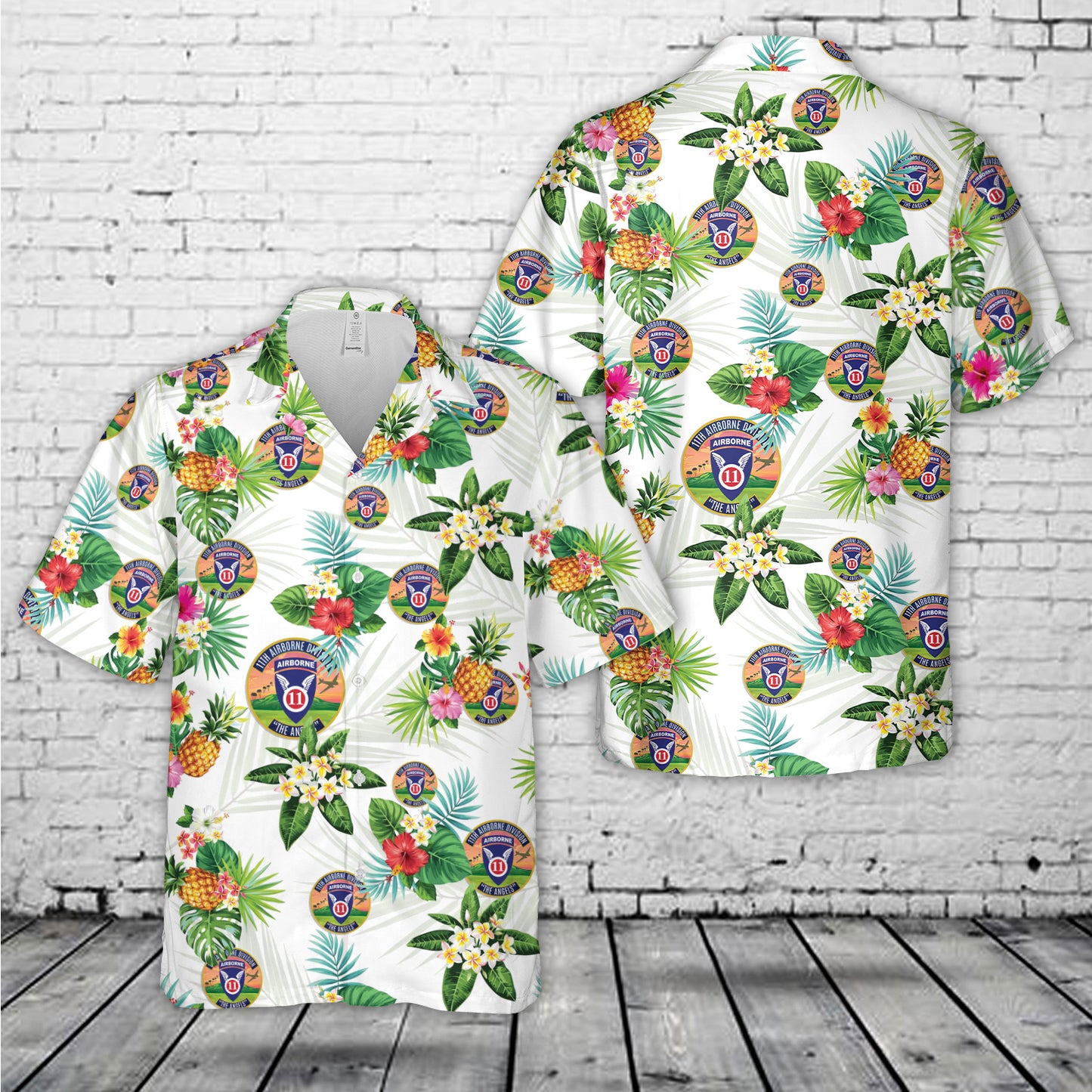 US Army 11th Airborne Division Hawaiian Shirt