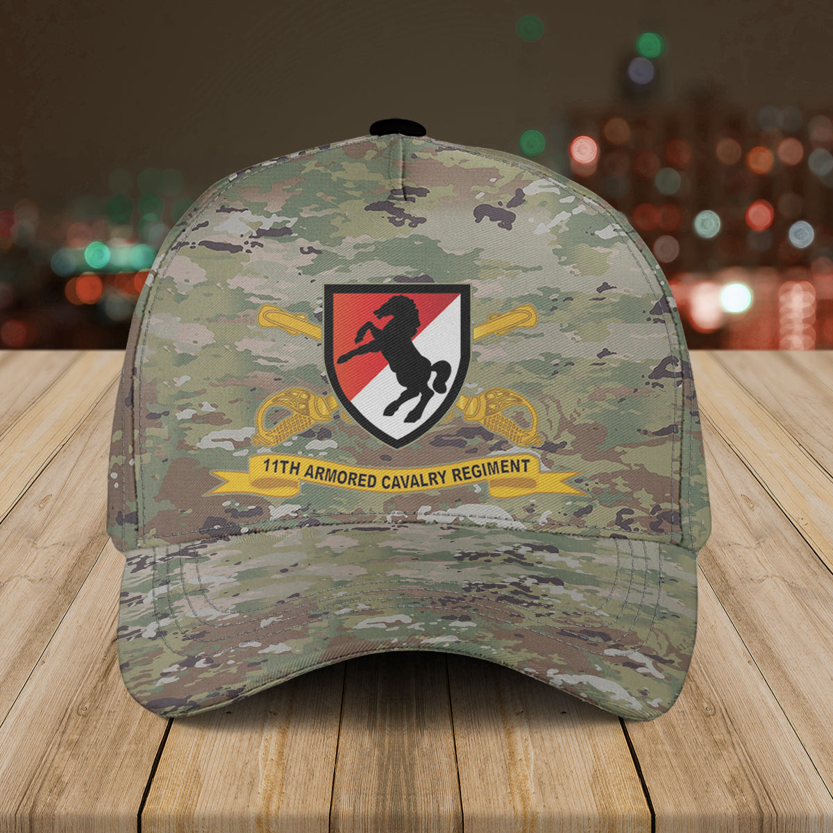 US Army 11th Armored Cavalry Regiment 11th ACR "Blackhorse" Baseball Cap