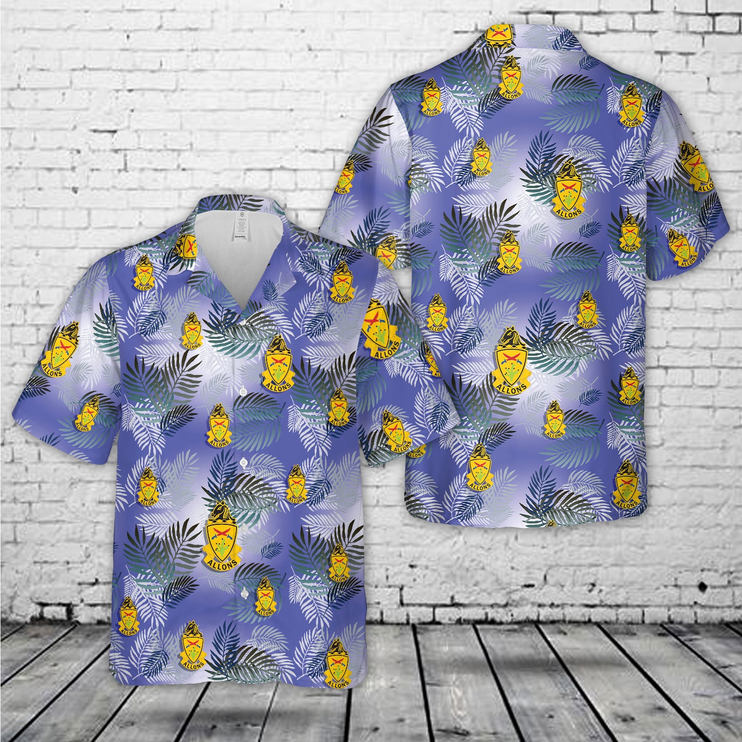 US Army 11th Armored Cavalry Regiment 11th ACR "Allons" Hawaiian Shirt