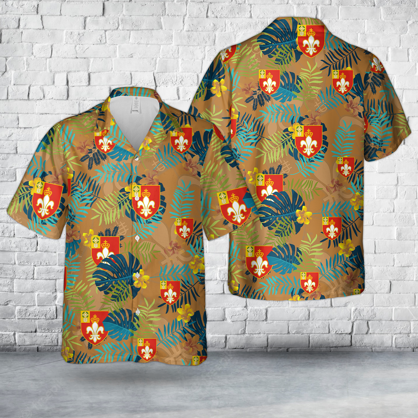 US Army 12th Field Artillery Regiment Hawaiian Shirt