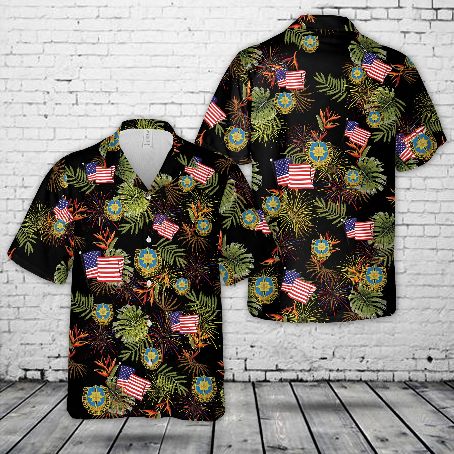 US Army 141st Military Intelligence Battalion, 4th Of July Hawaiian Shirt