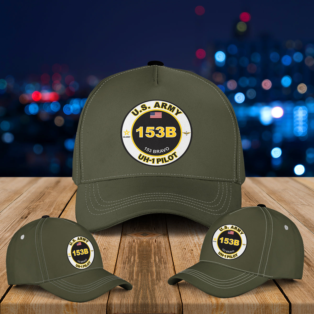 US Army 153B UH-1 Pilot Baseball Cap