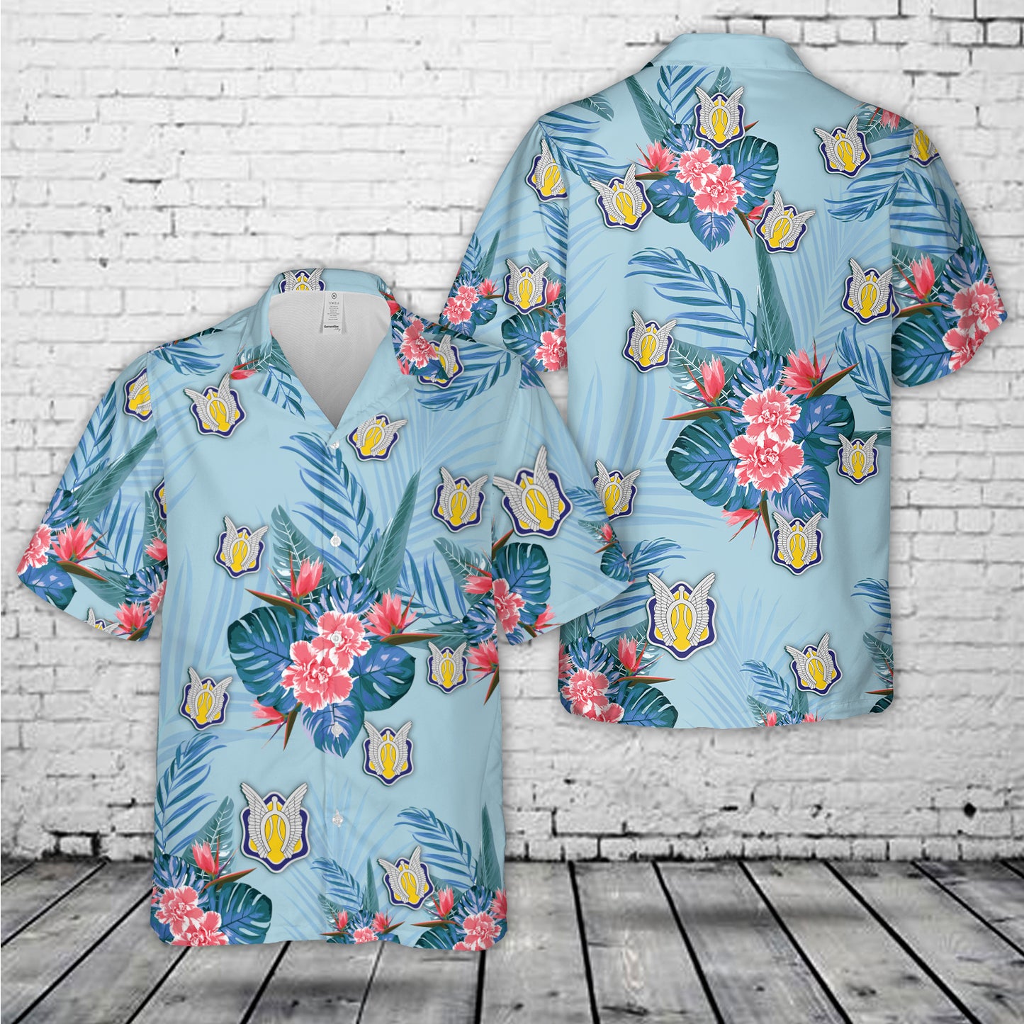 US Army 17th Cavalry Regiment Unit Crest Hawaiian Shirt