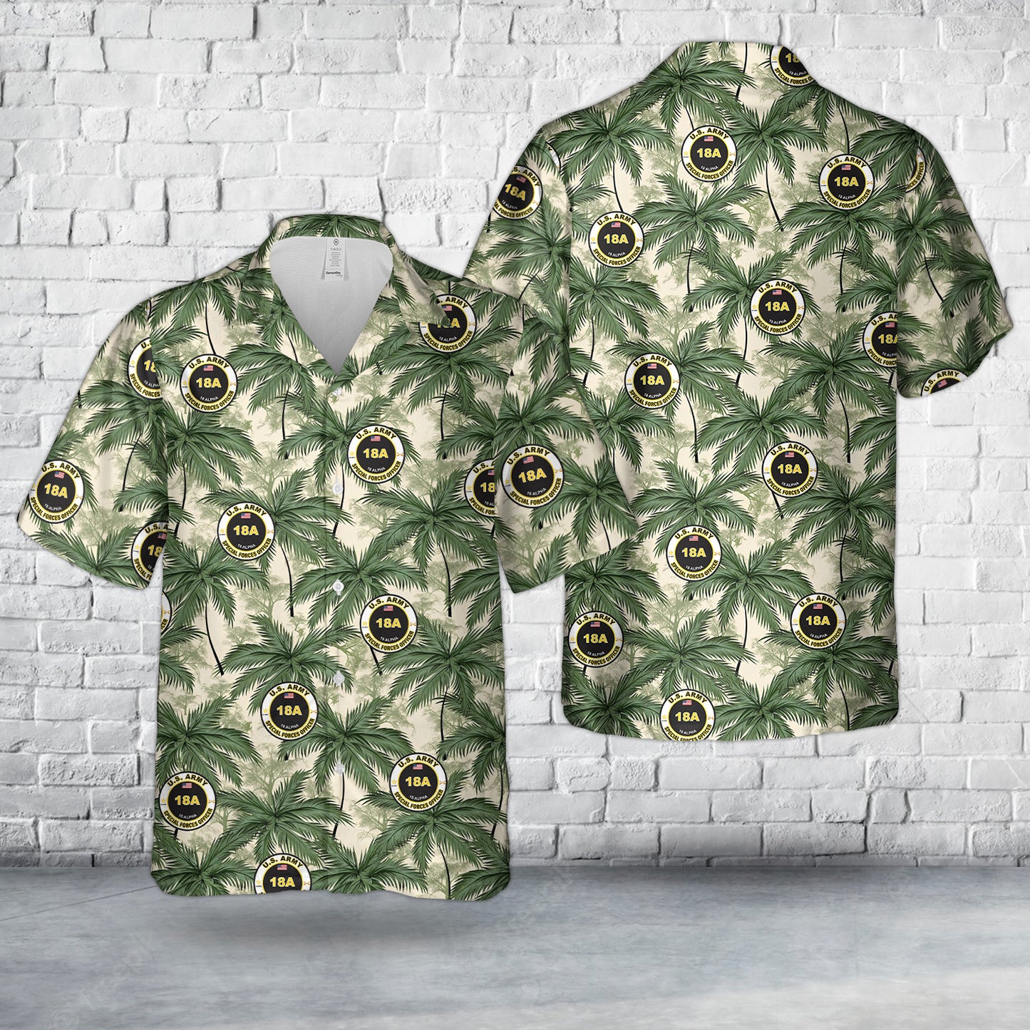 US Army 18A Special Forces Officer Hawaiian Shirt