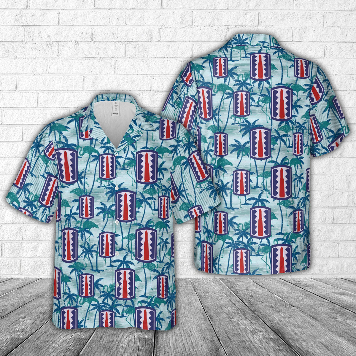 US Army 197th Infantry Brigade Hawaiian Shirt