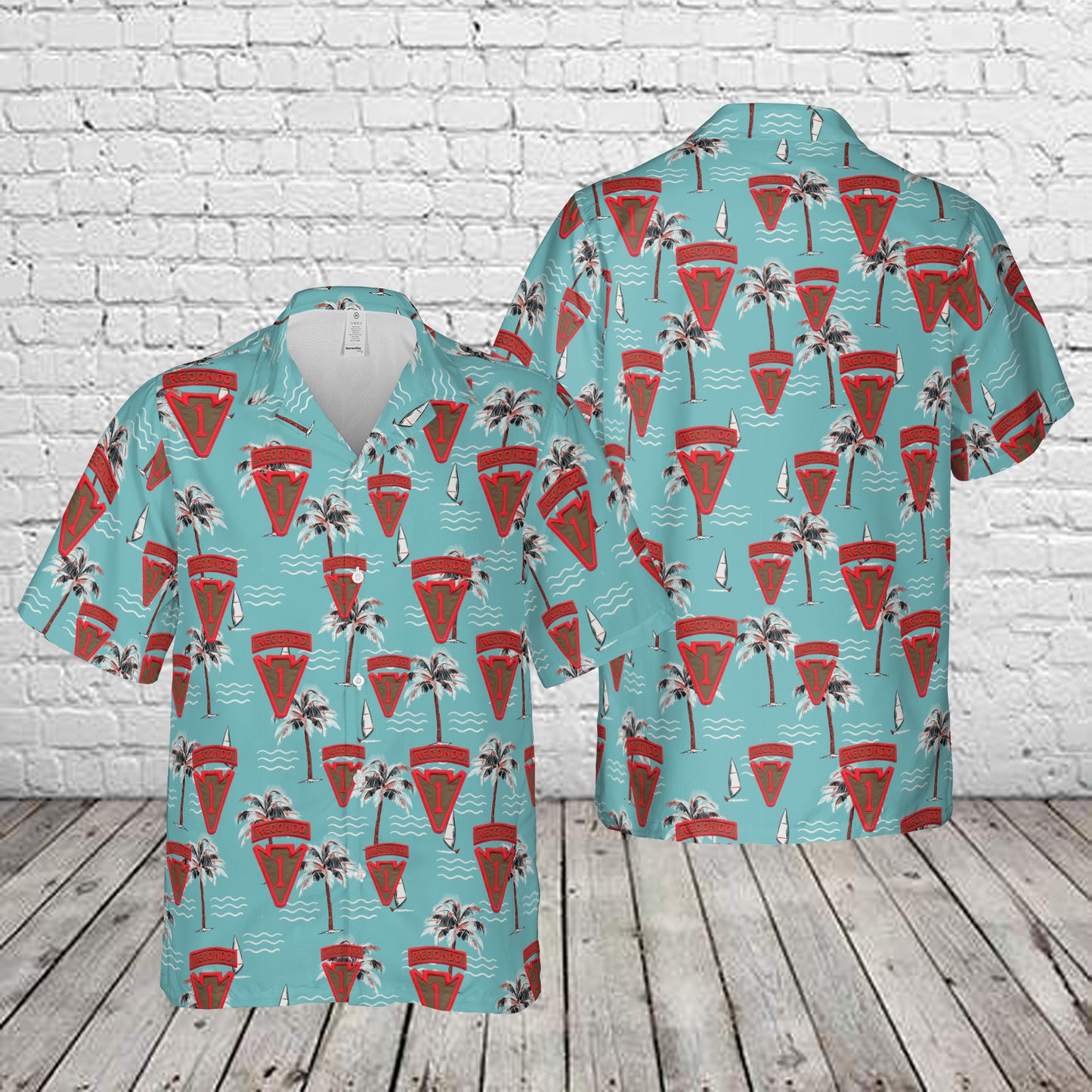 US Army 1st Infantry Division RECONDO School Arrowhead LRRP Hawaiian Shirt