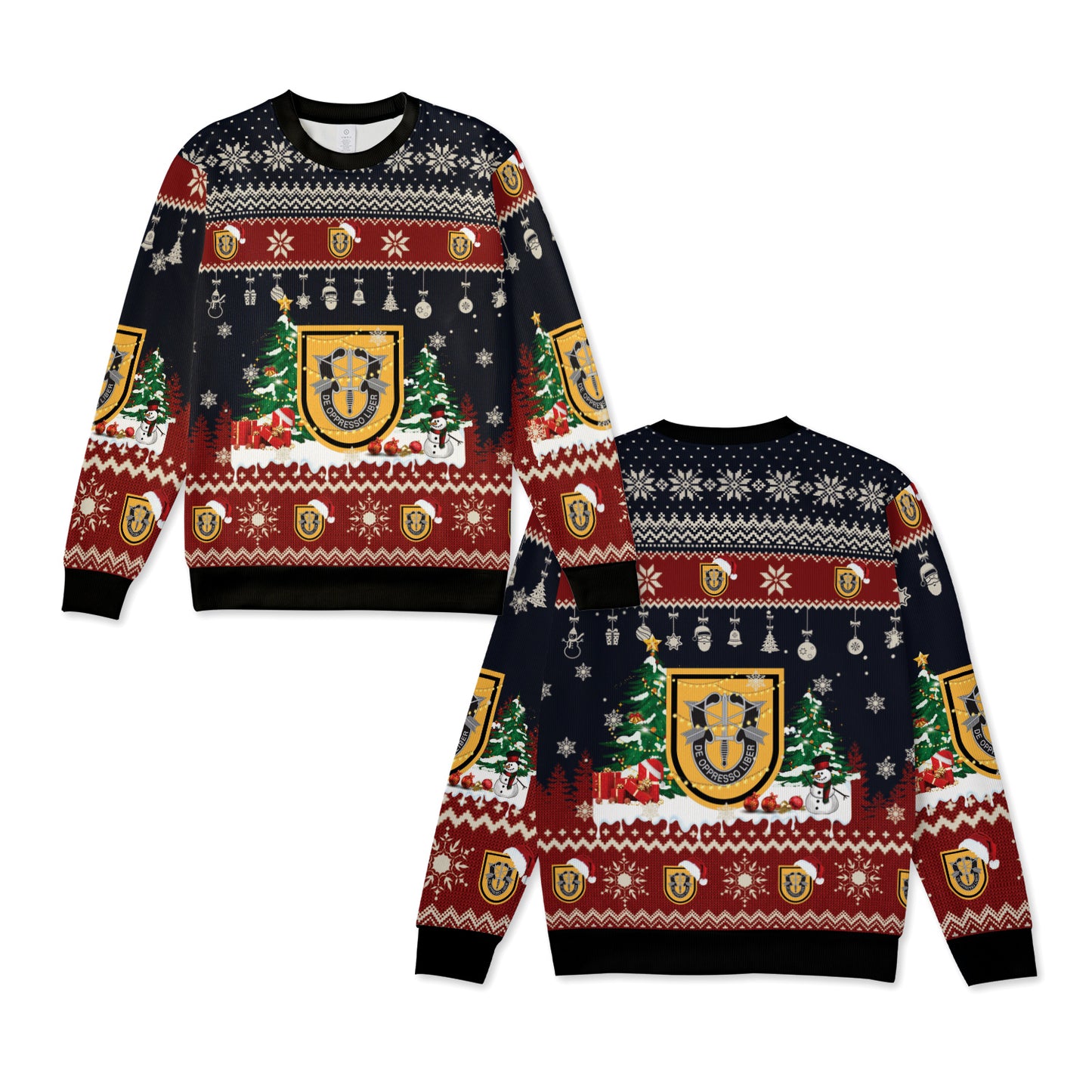 US Army 1st Special Forces Group (1st SFG) Christmas Knitted Sweater