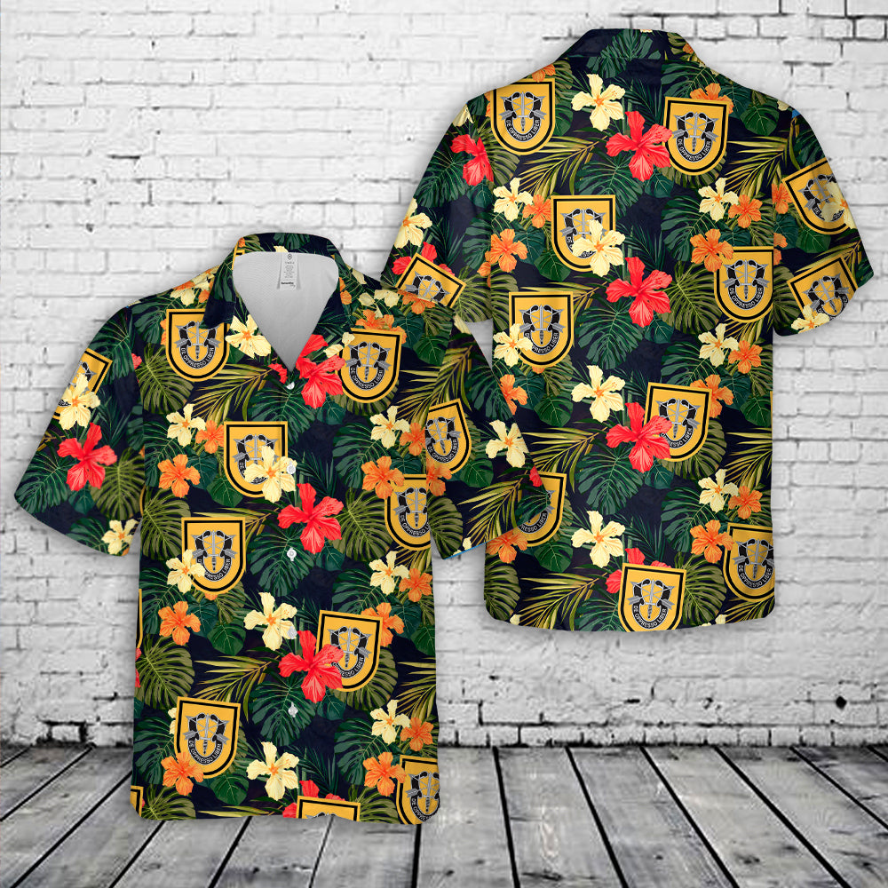 US Army 1st Special Forces Group (1st SFG) Hawaiian Shirt
