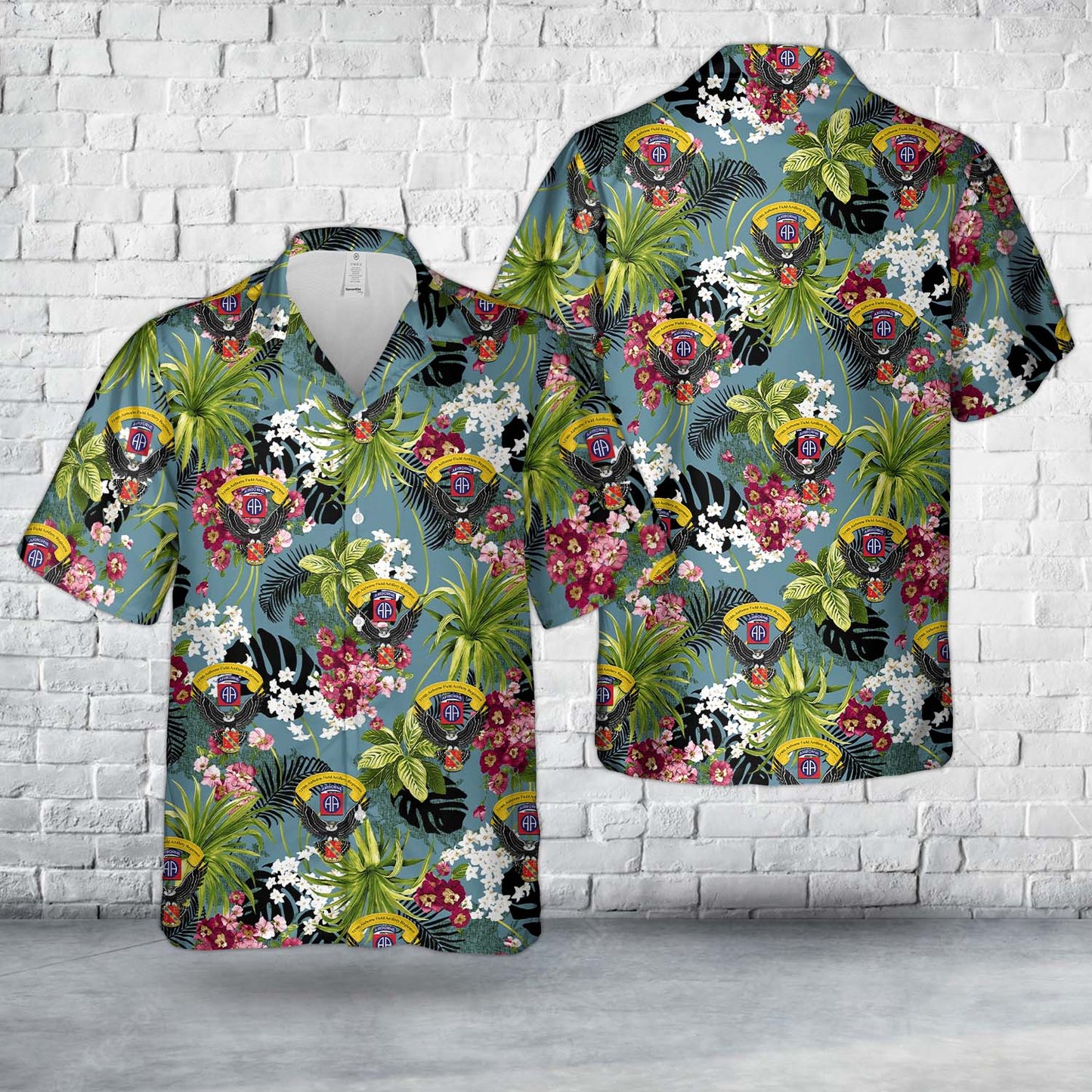 US Army 2-319th Airborne Field Artillery Regiment Hawaiian Shirt