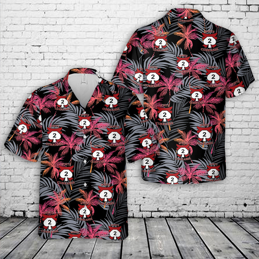 US Army 2-506 Infantry Regiment White Currahee Rakkasans Hawaiian Shirt