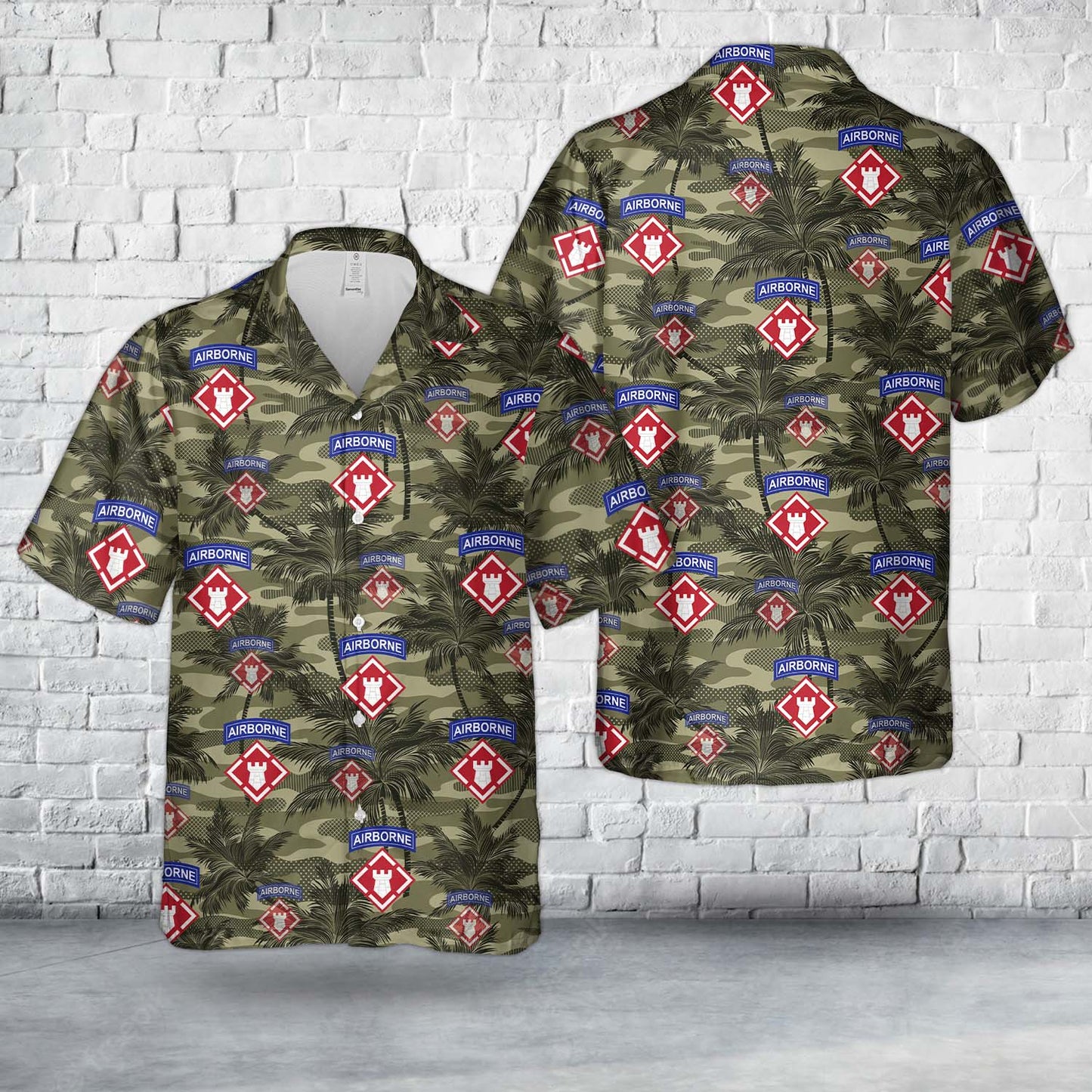 US Army 20th Engineer Brigade Airborne Hawaiian Shirt