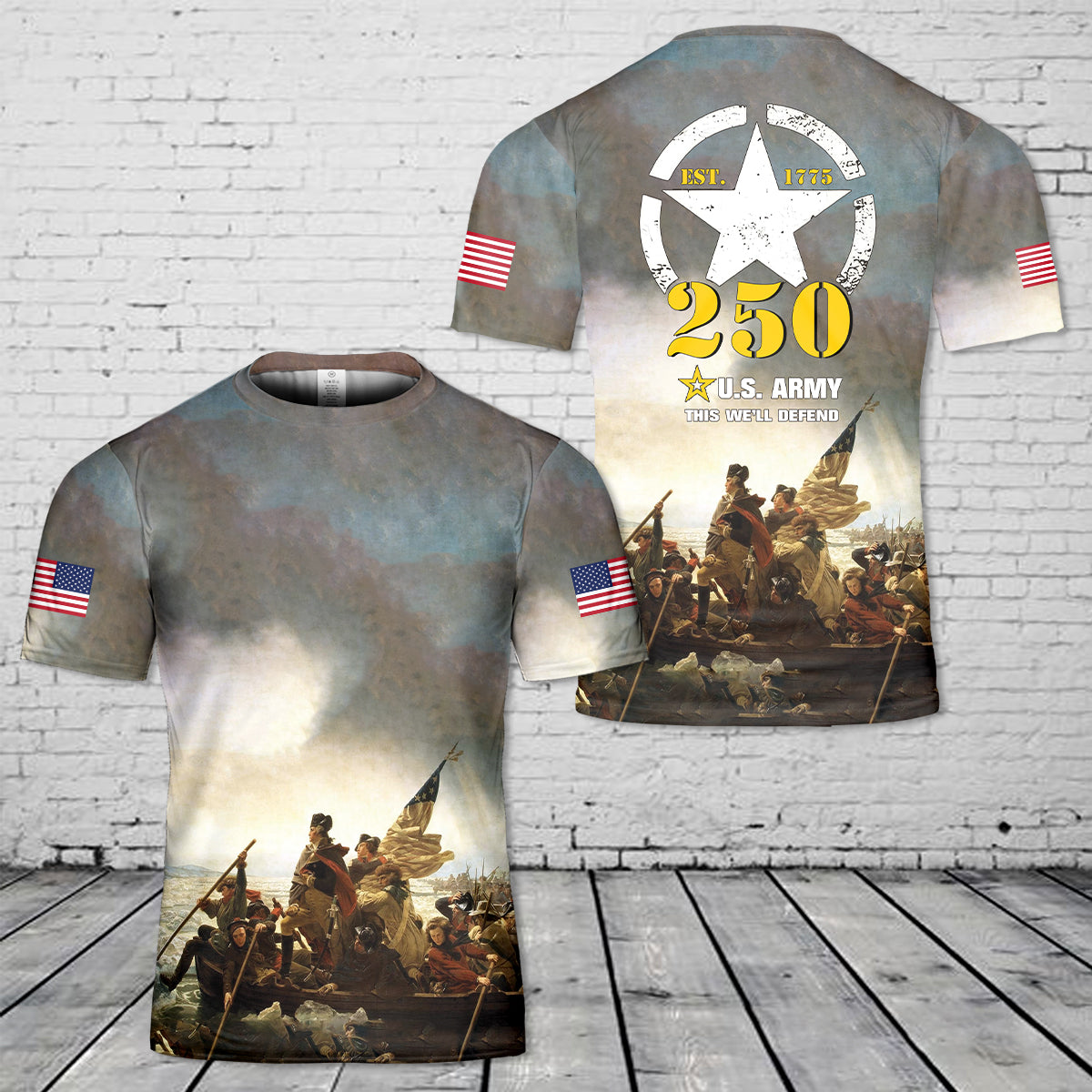 US Army 250th Anniversary 3D T-Shirt