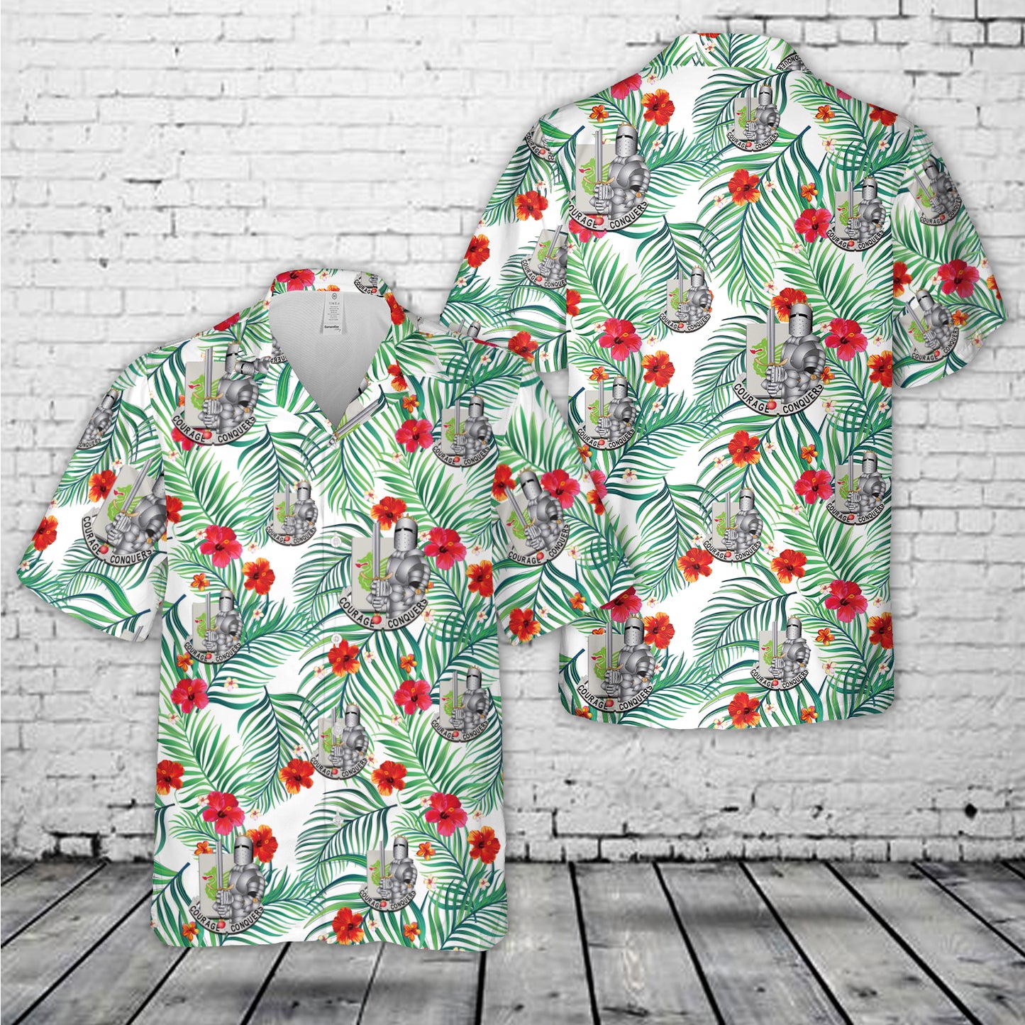 US Army 2nd Battalion, 37th Armor Regiment, 1/1 AD Hawaiian Shirt