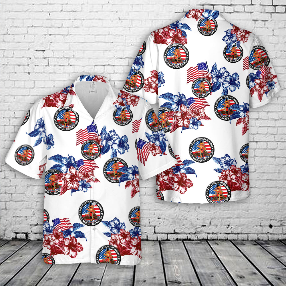 US Army 2nd Battalion, 25th Aviation Regiment Hawaiian Shirt