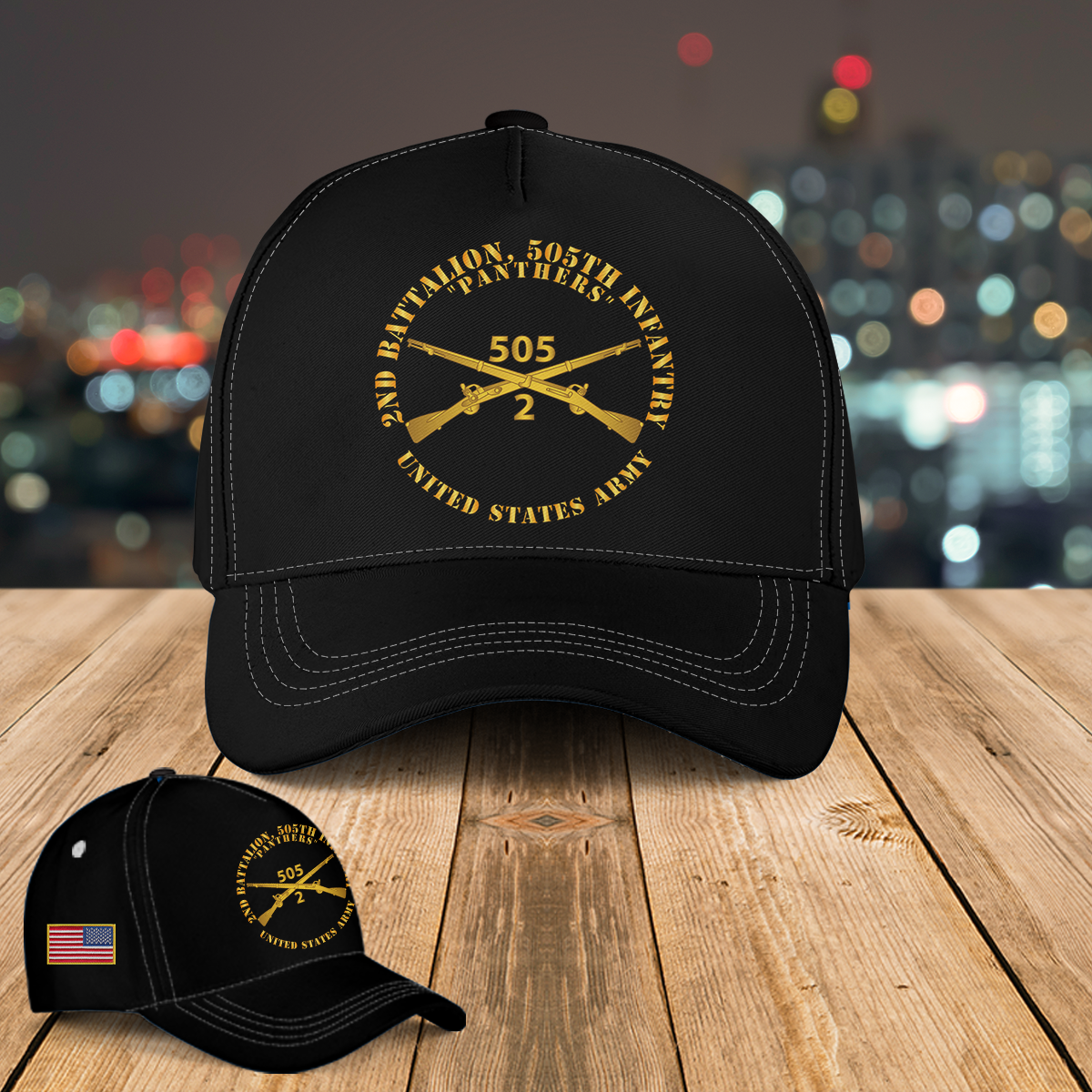 US Army 2nd Bn, 505th Infantry Regiment - PANTHERS Baseball Cap