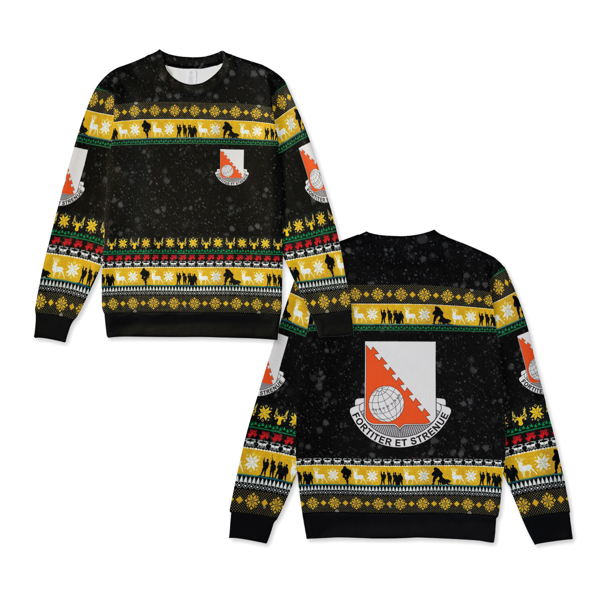 US Army 30th Signal Battalion Christmas Knitted Sweater
